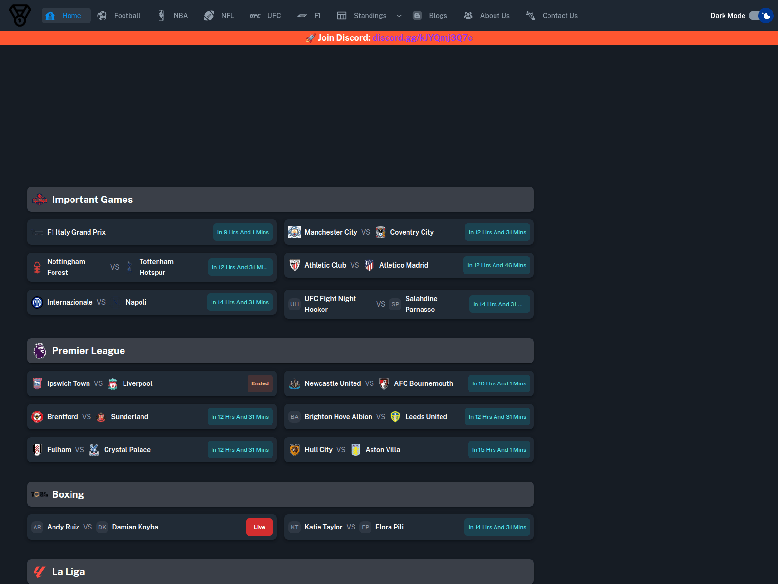 Screenshot of streampk.org