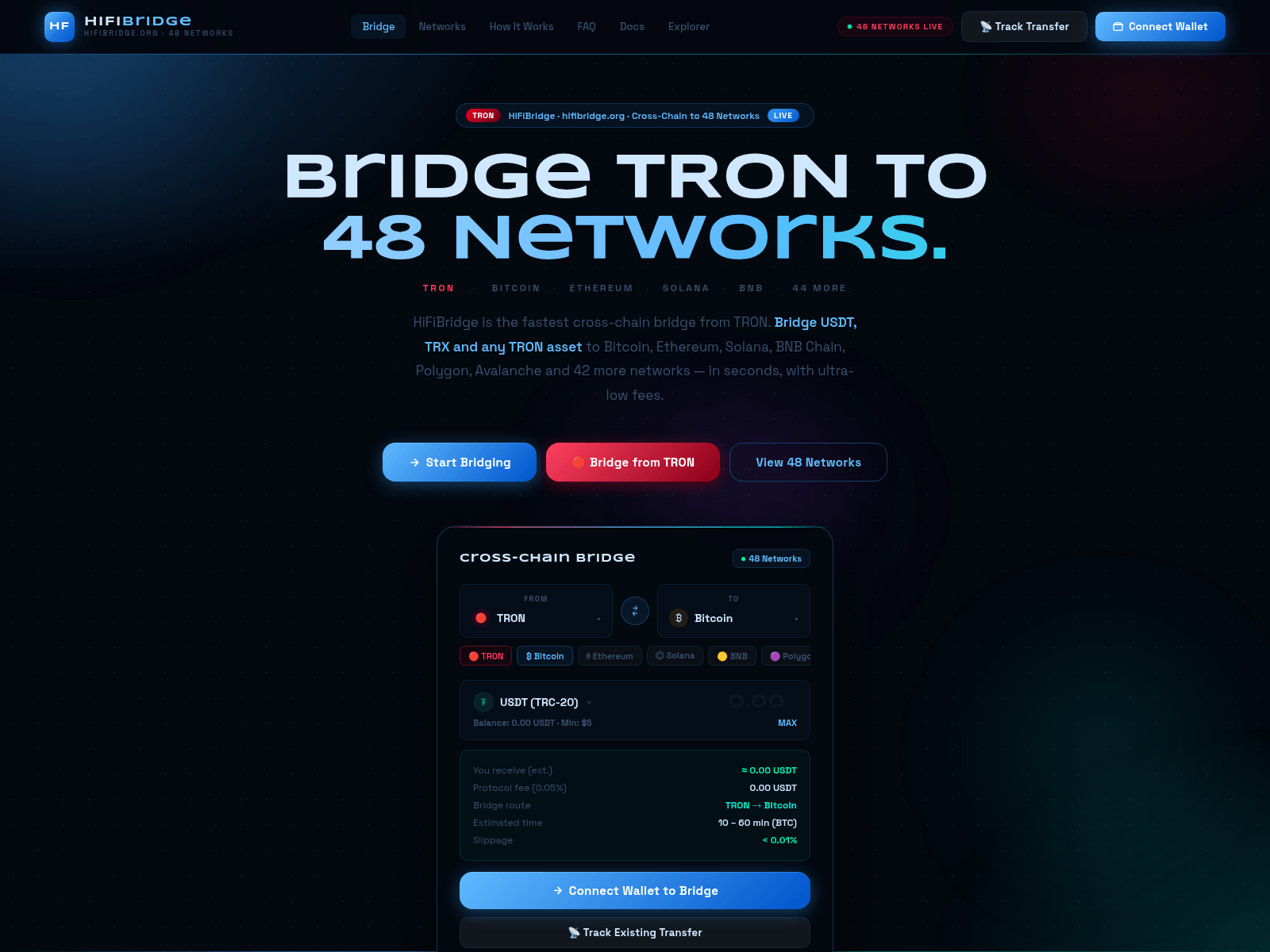 Screenshot of hifibridge.org