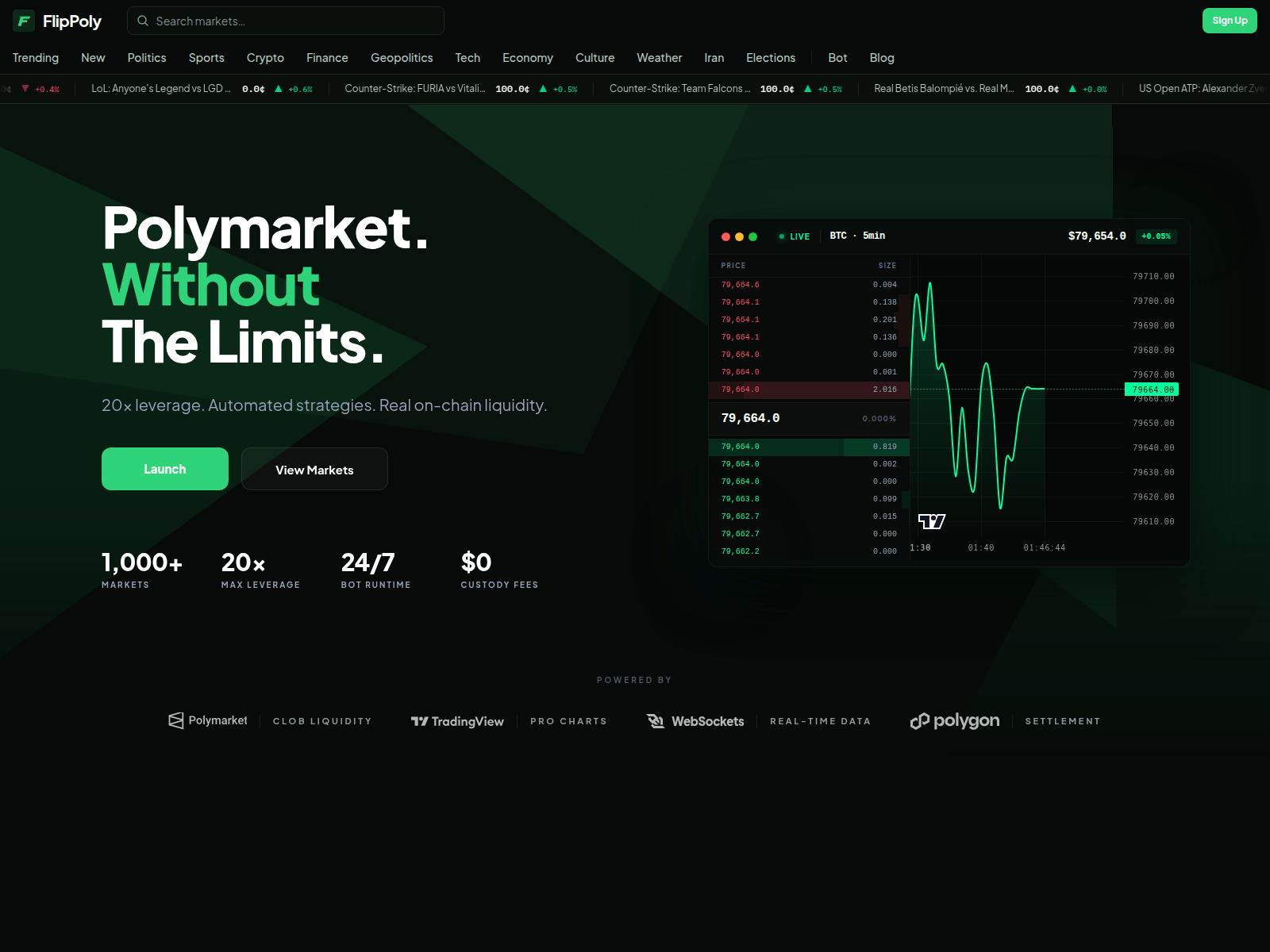 Screenshot of flippoly.xyz