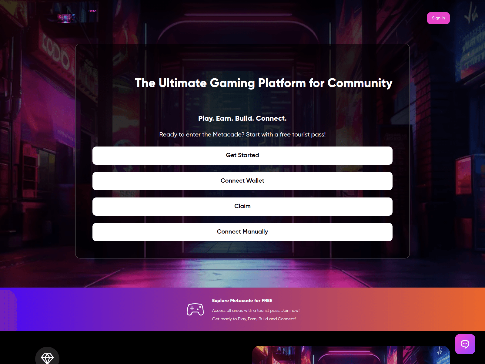 Screenshot of metacade-co.pages.dev
