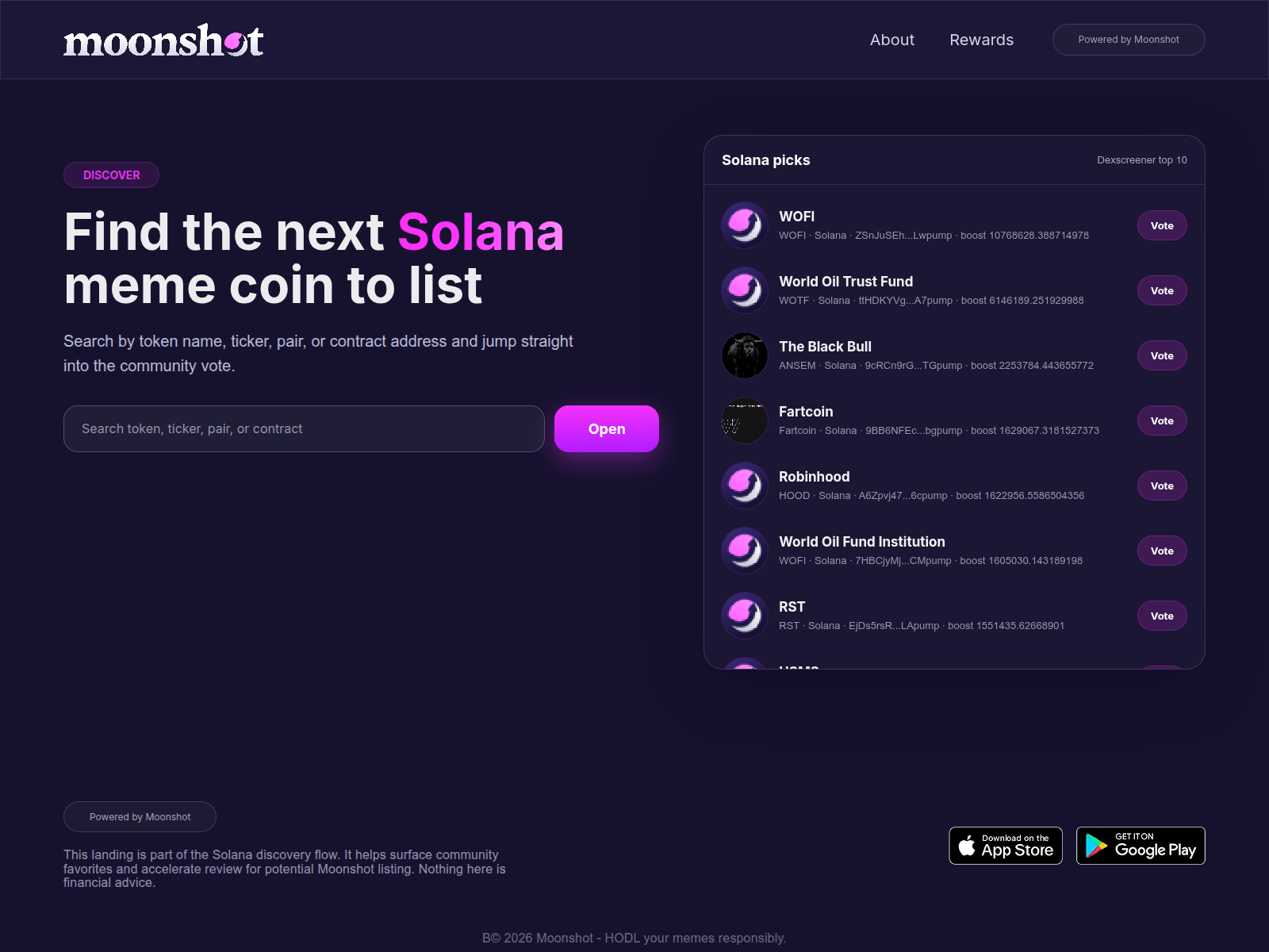 Screenshot of moonshot-reward.live
