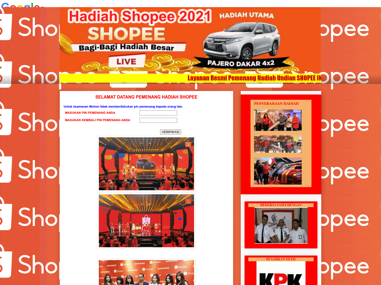 Screenshot of undianshopee-mart12.blogspot.com