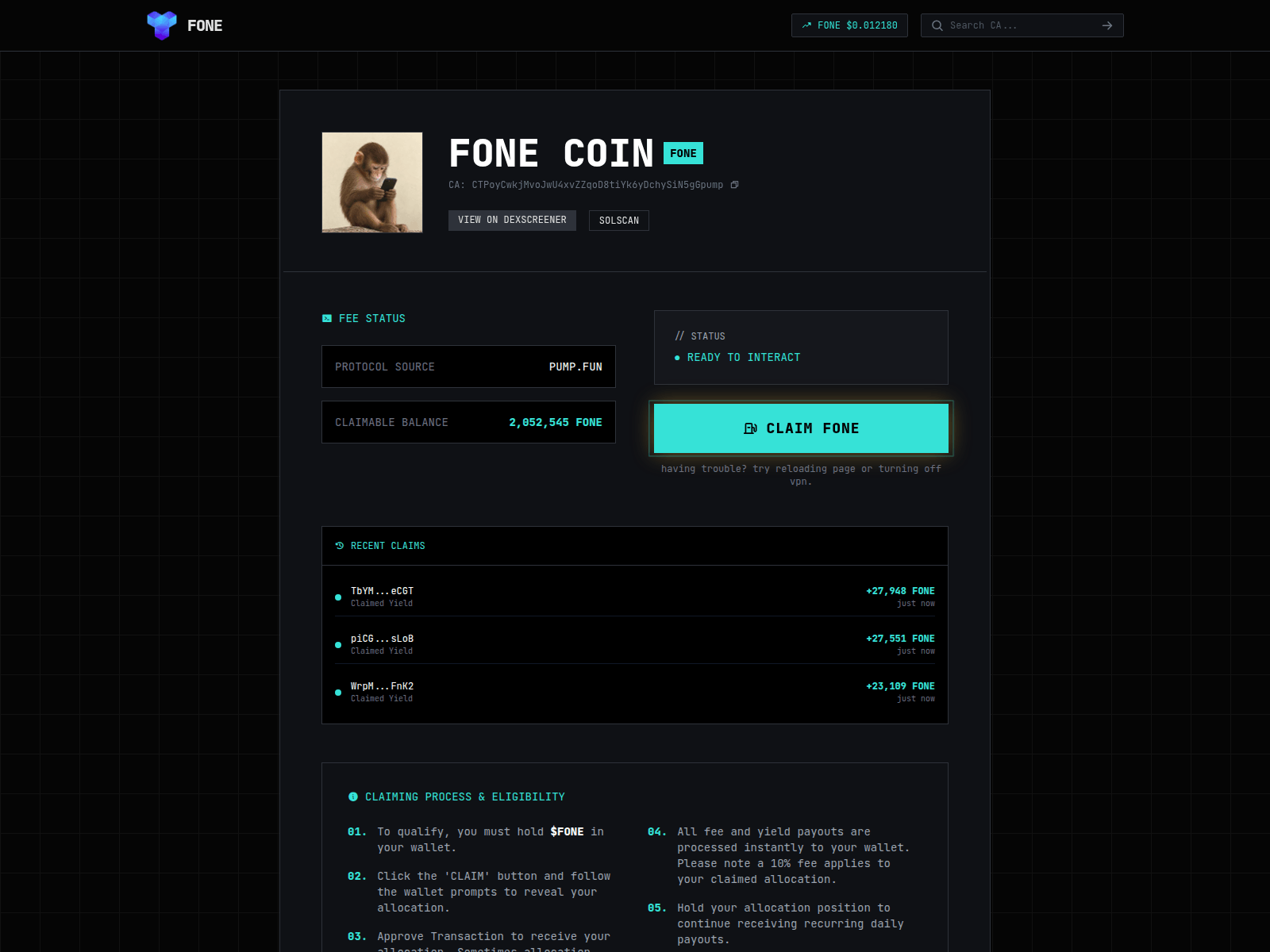 Screenshot of apeon-portal.com