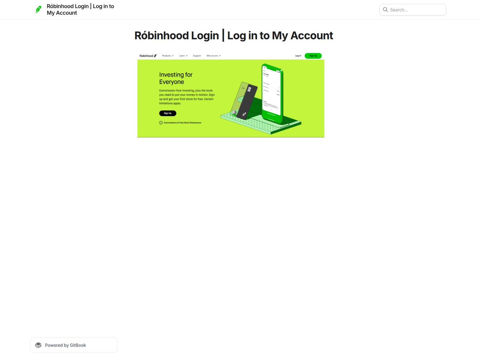 Ảnh chụp màn hình của robinhwood-logn.gitbook.io