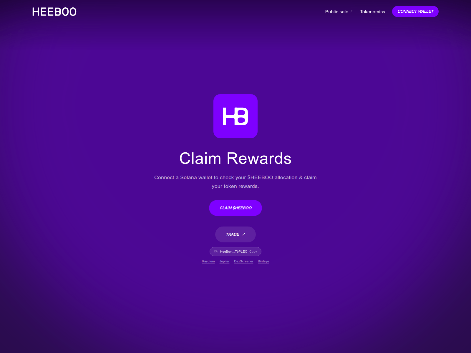 Screenshot of heeboo-allocation.info