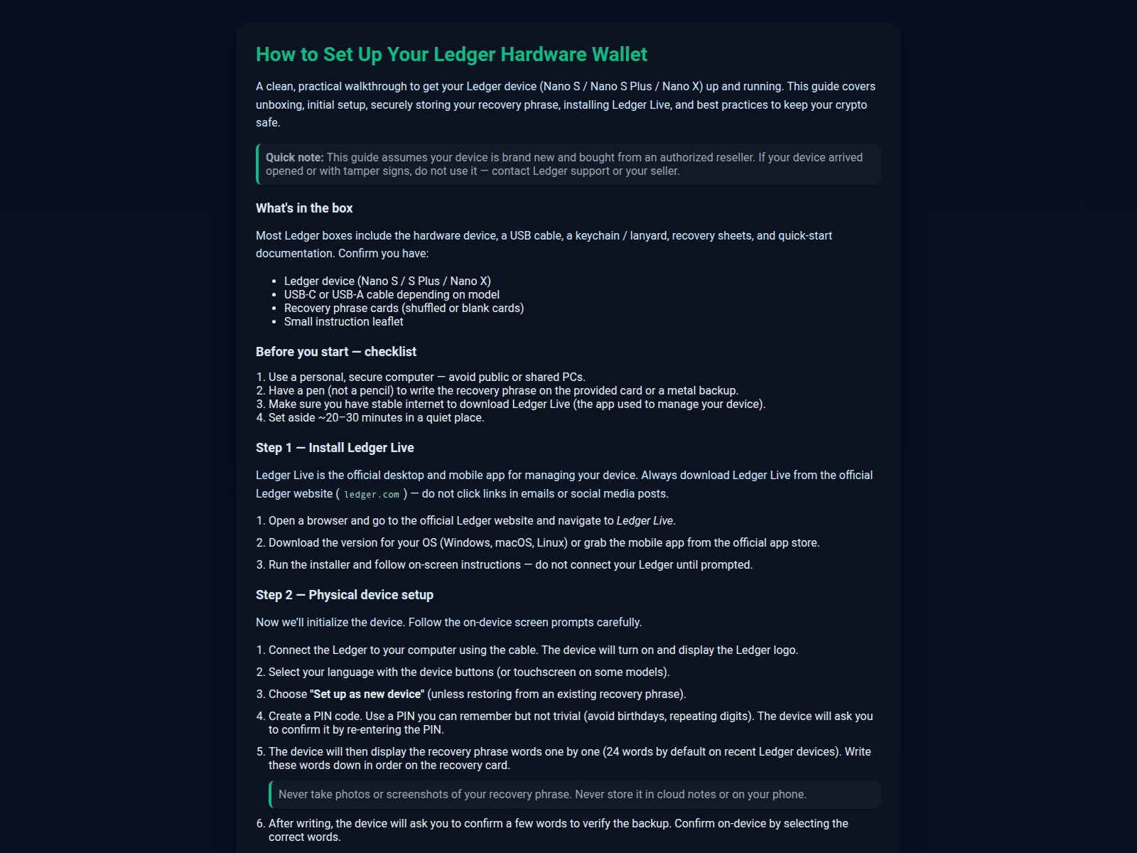 Screenshot of ledger--staart.pages.dev