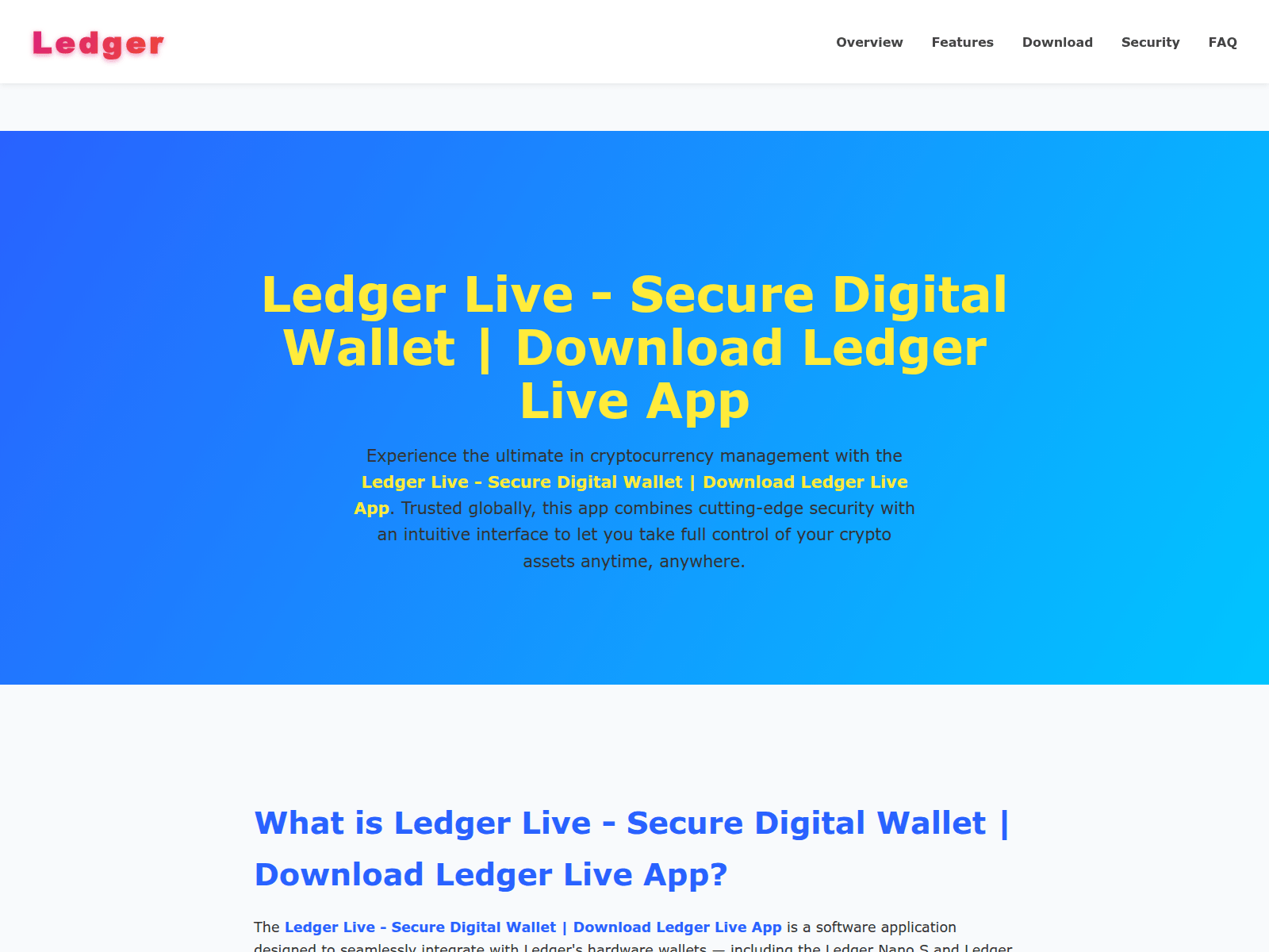 Screenshot of ledger-live-se.pages.dev