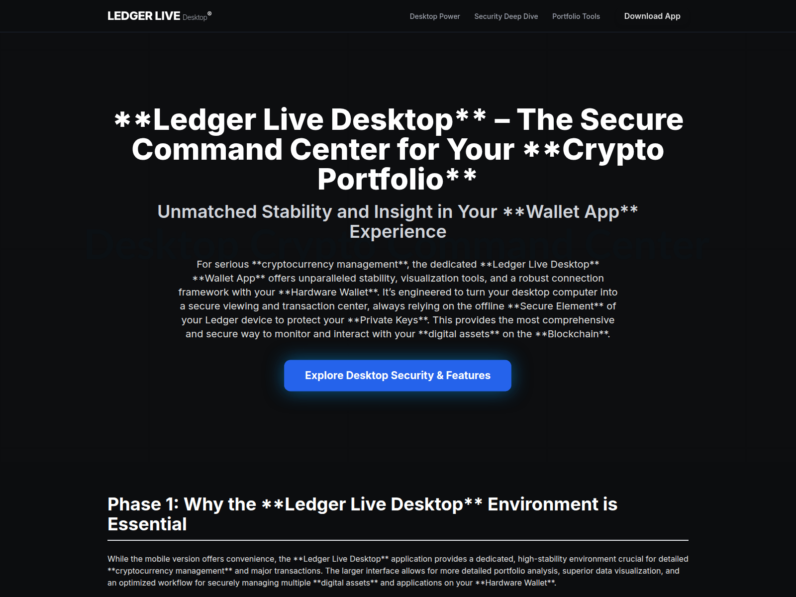 Screenshot of ledgerlive-desktopp.pages.dev