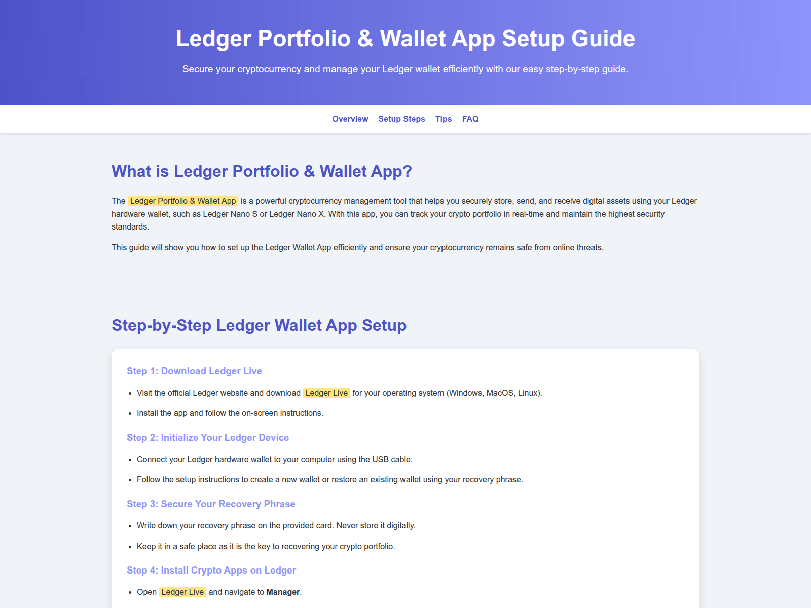 Screenshot of ledger--com-starts-up.pages.dev