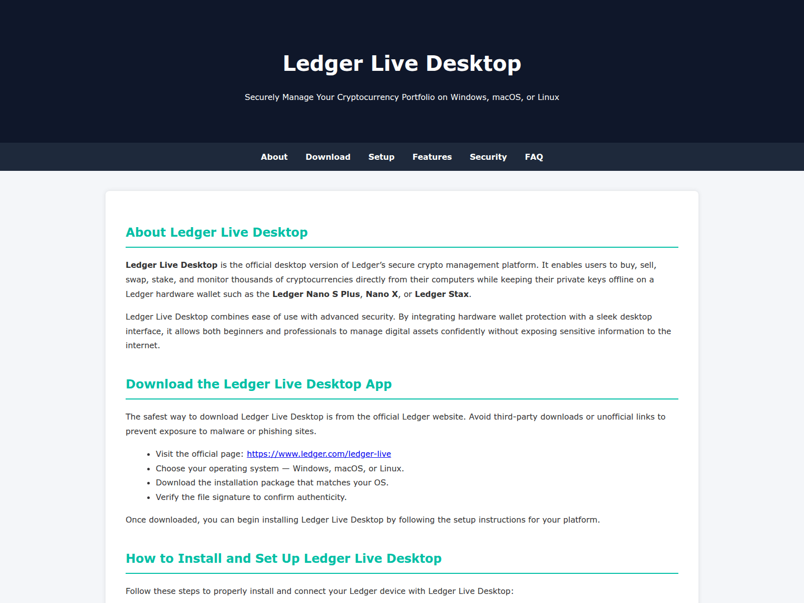 Screenshot of ledgerlivedesktopinfo.pages.dev