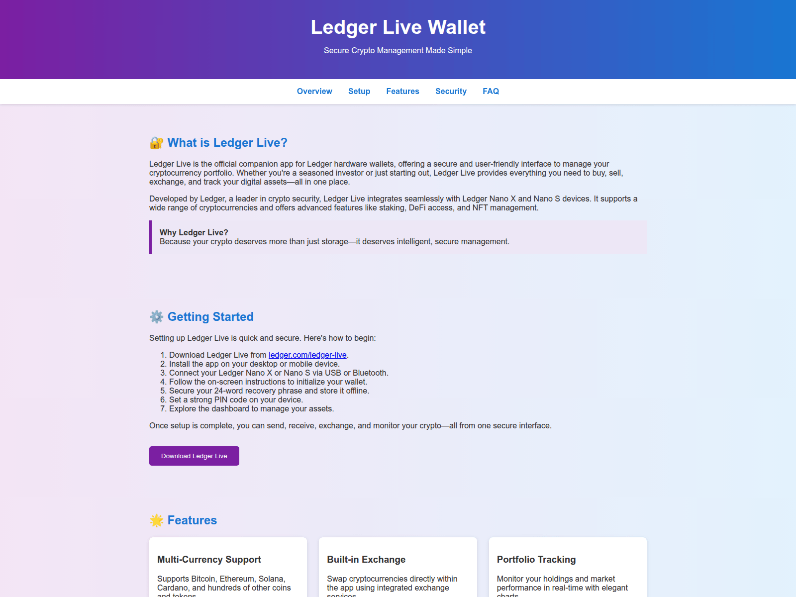 Screenshot of ledgerr-wallet-en-os.pages.dev