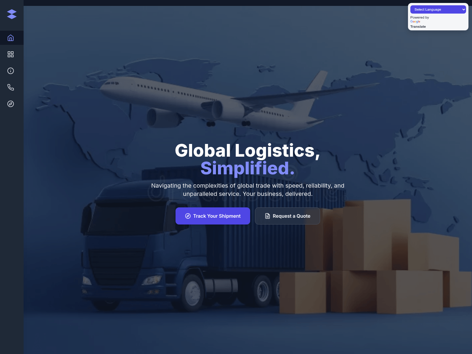 Screenshot of parcelguardexpress.com
