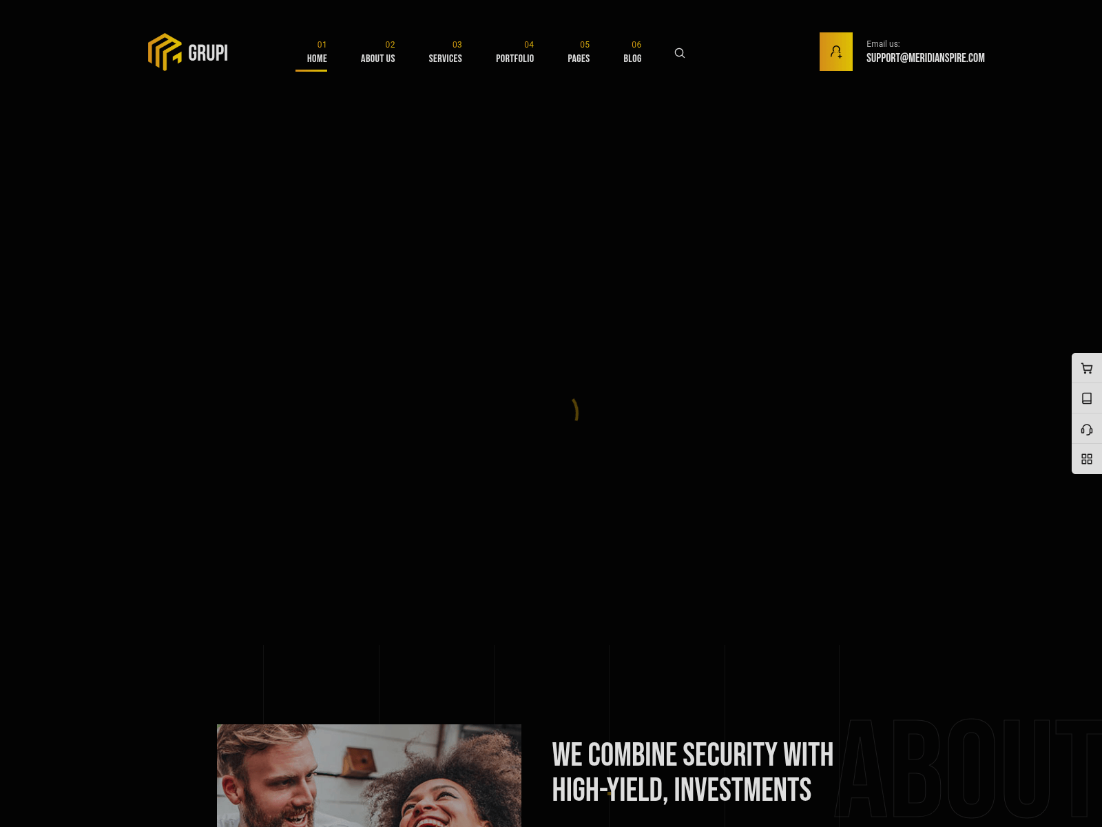 Screenshot of meridianspire.com