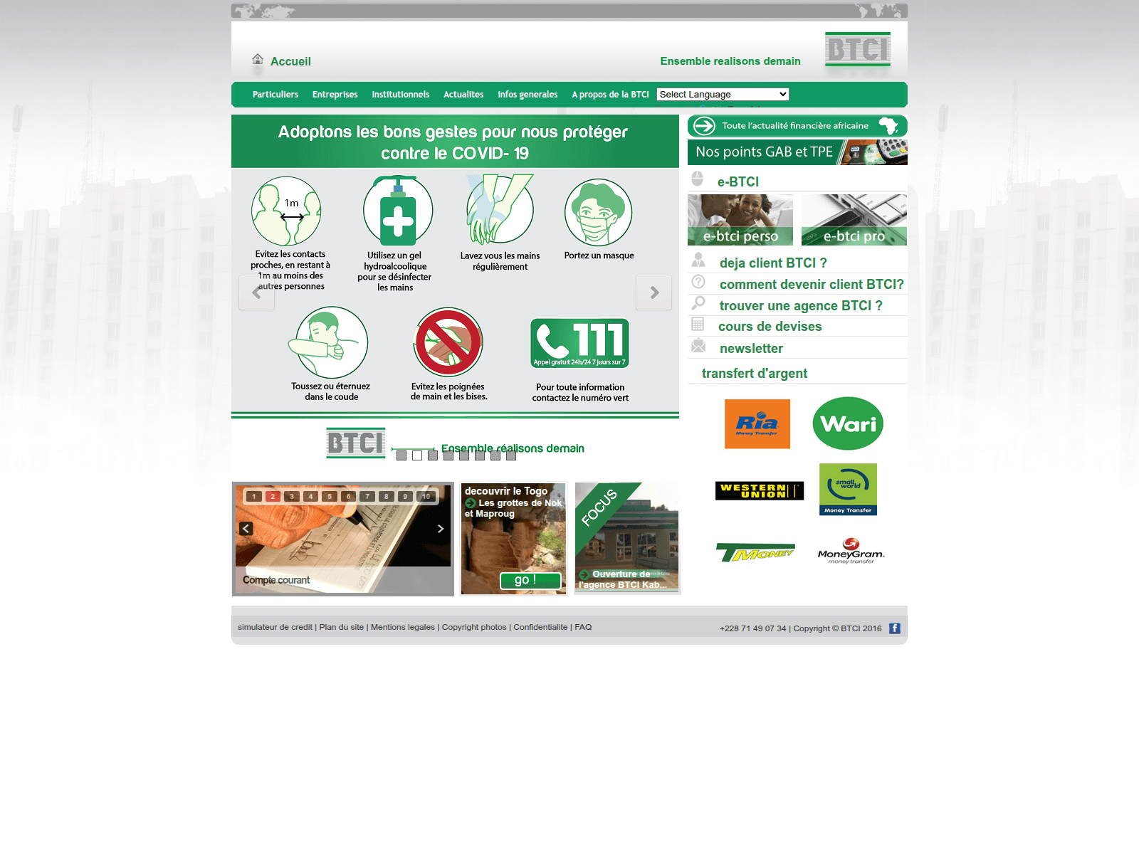 Screenshot of btcibanquetg.com