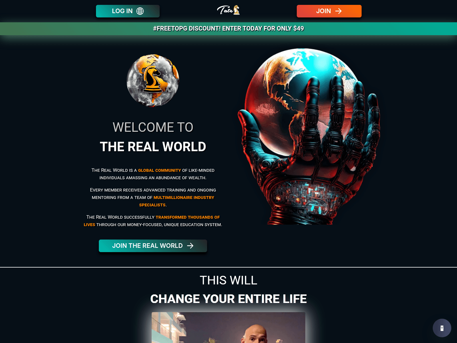 Screenshot of therealworldglobal.com