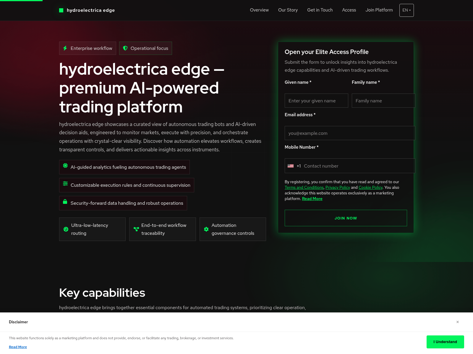 Screenshot of hydroelectricaedge.digital