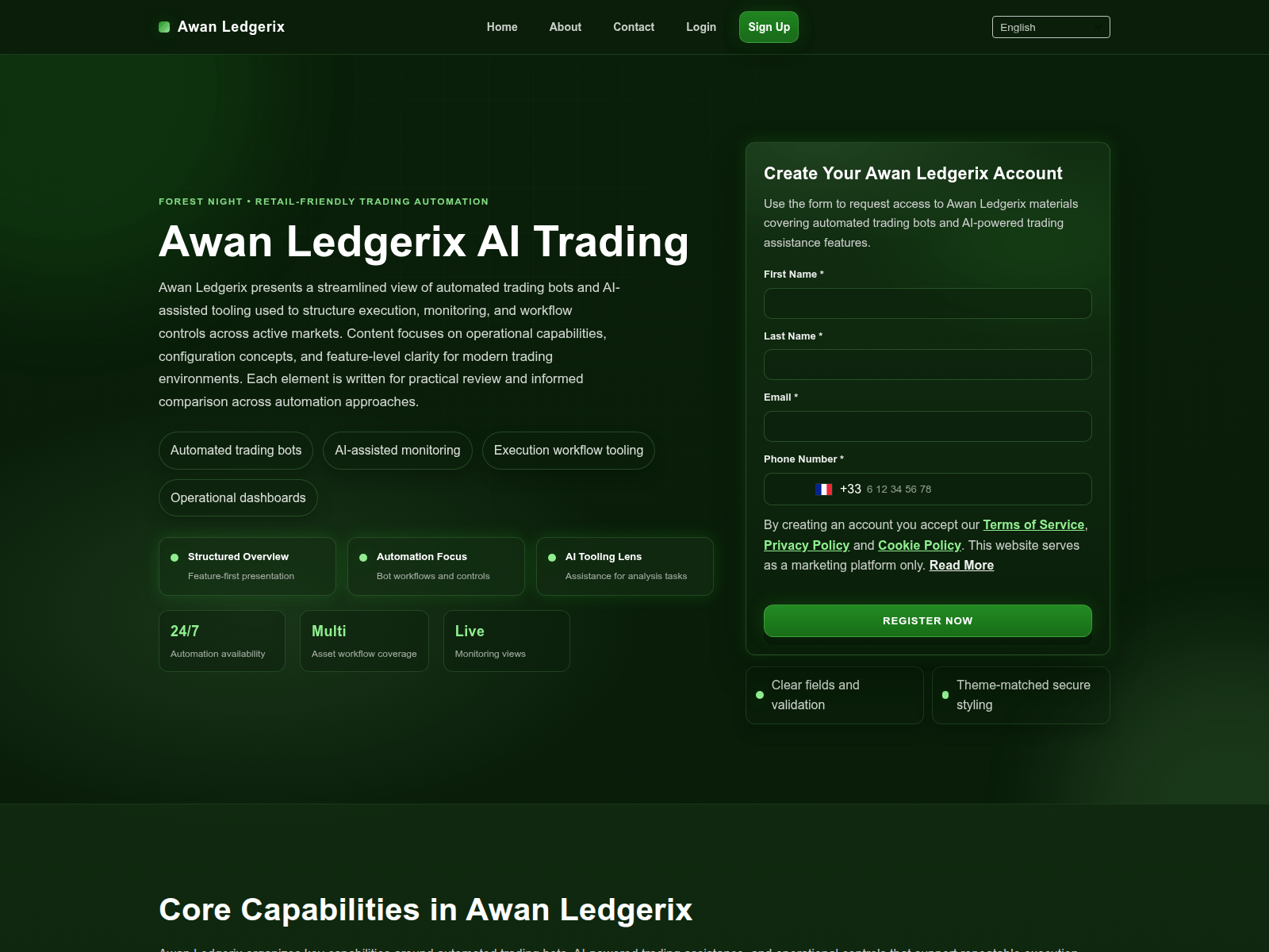Screenshot of awan-ledgerix.digital