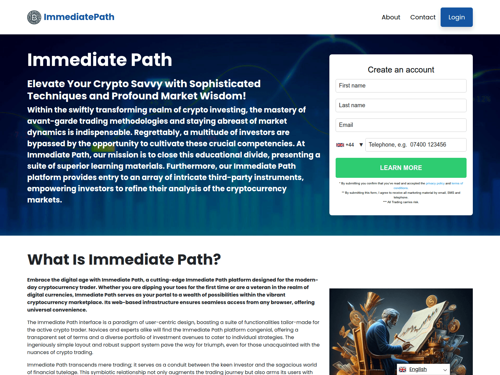 Screenshot of immediatepath.app