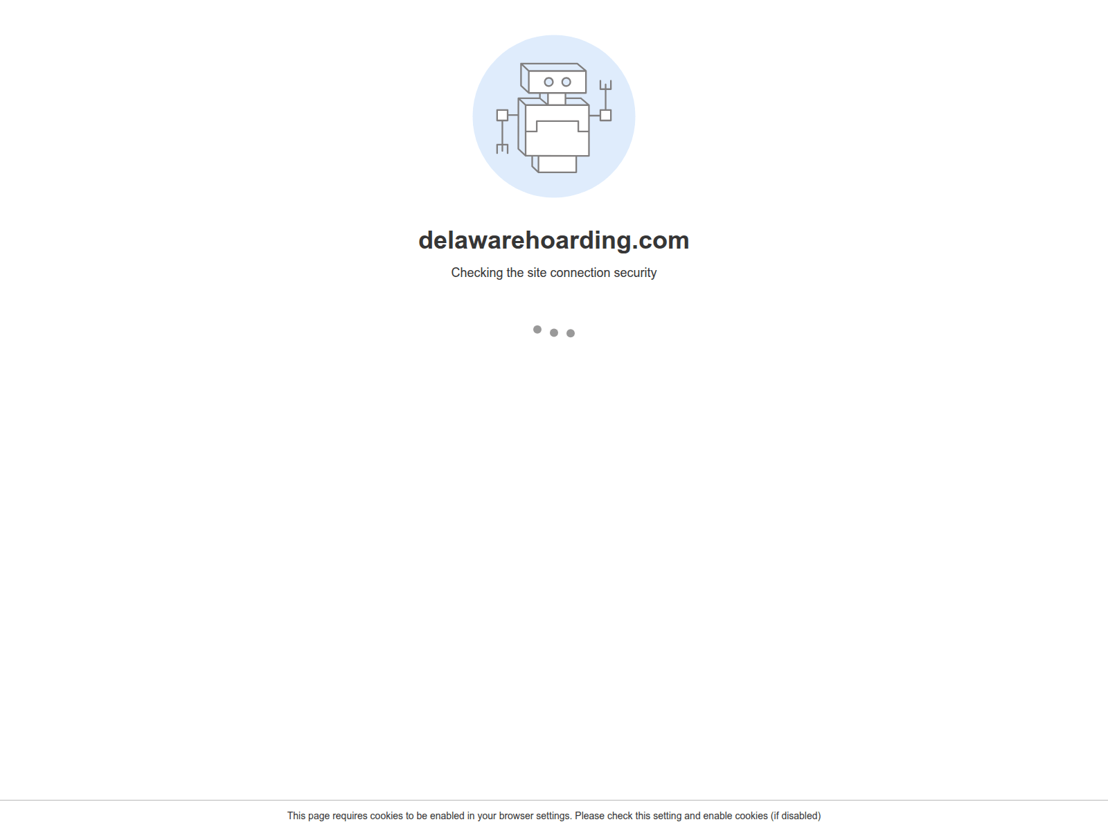 Скриншот сайта delawarehoarding.com
