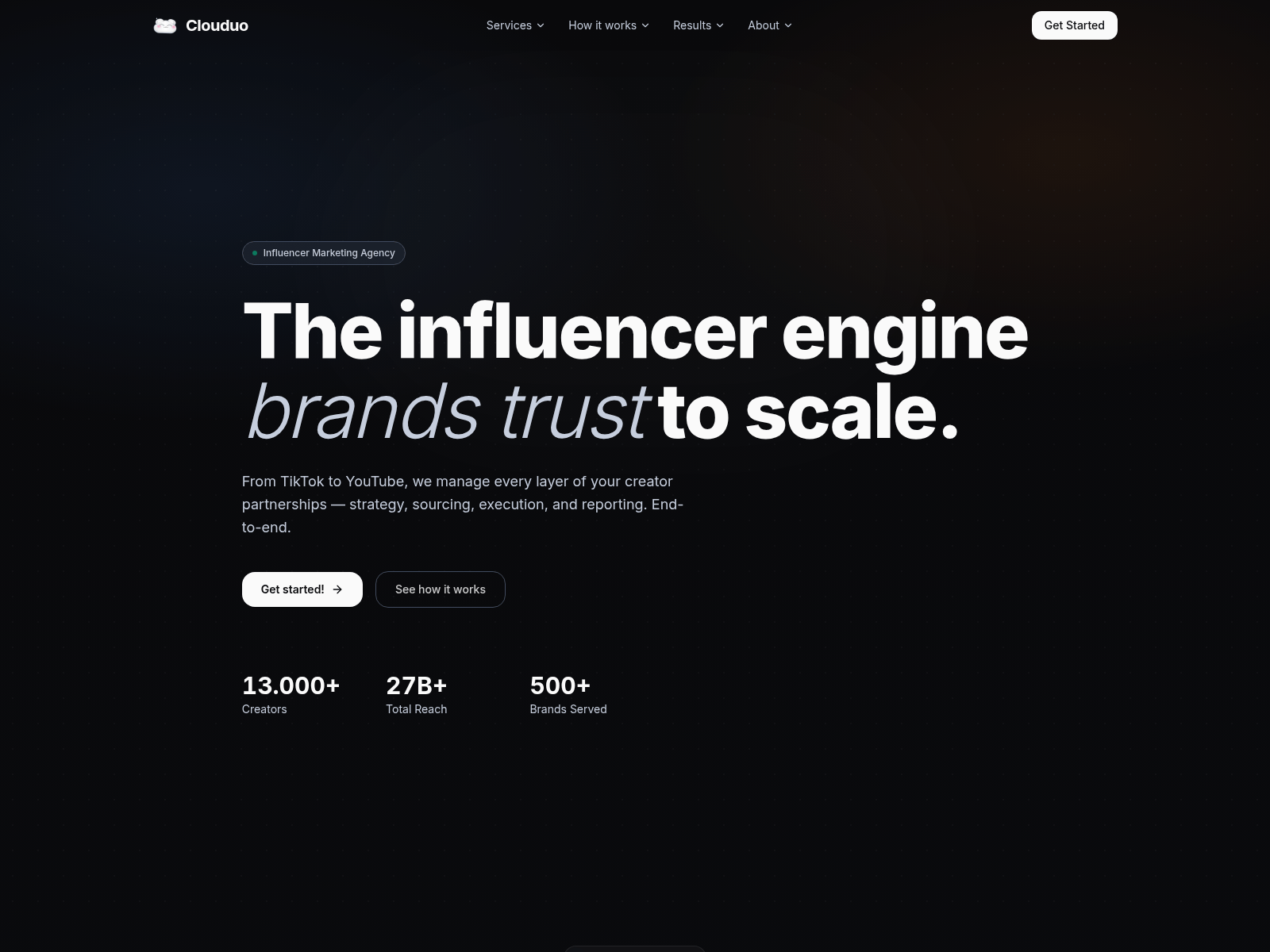 Screenshot of clouduo.co