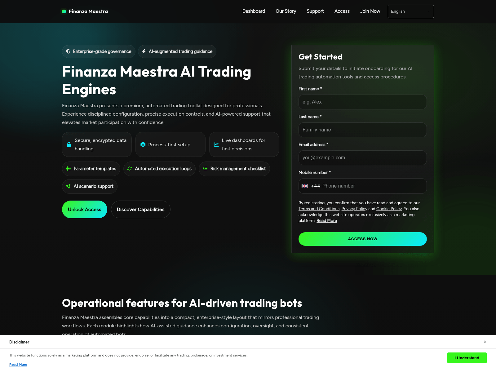 Screenshot of finanzamaestra.click