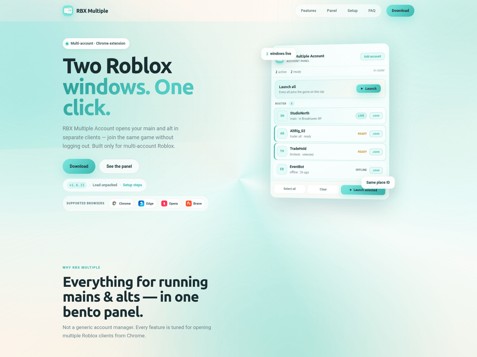 Screenshot of rbxmultiple.to
