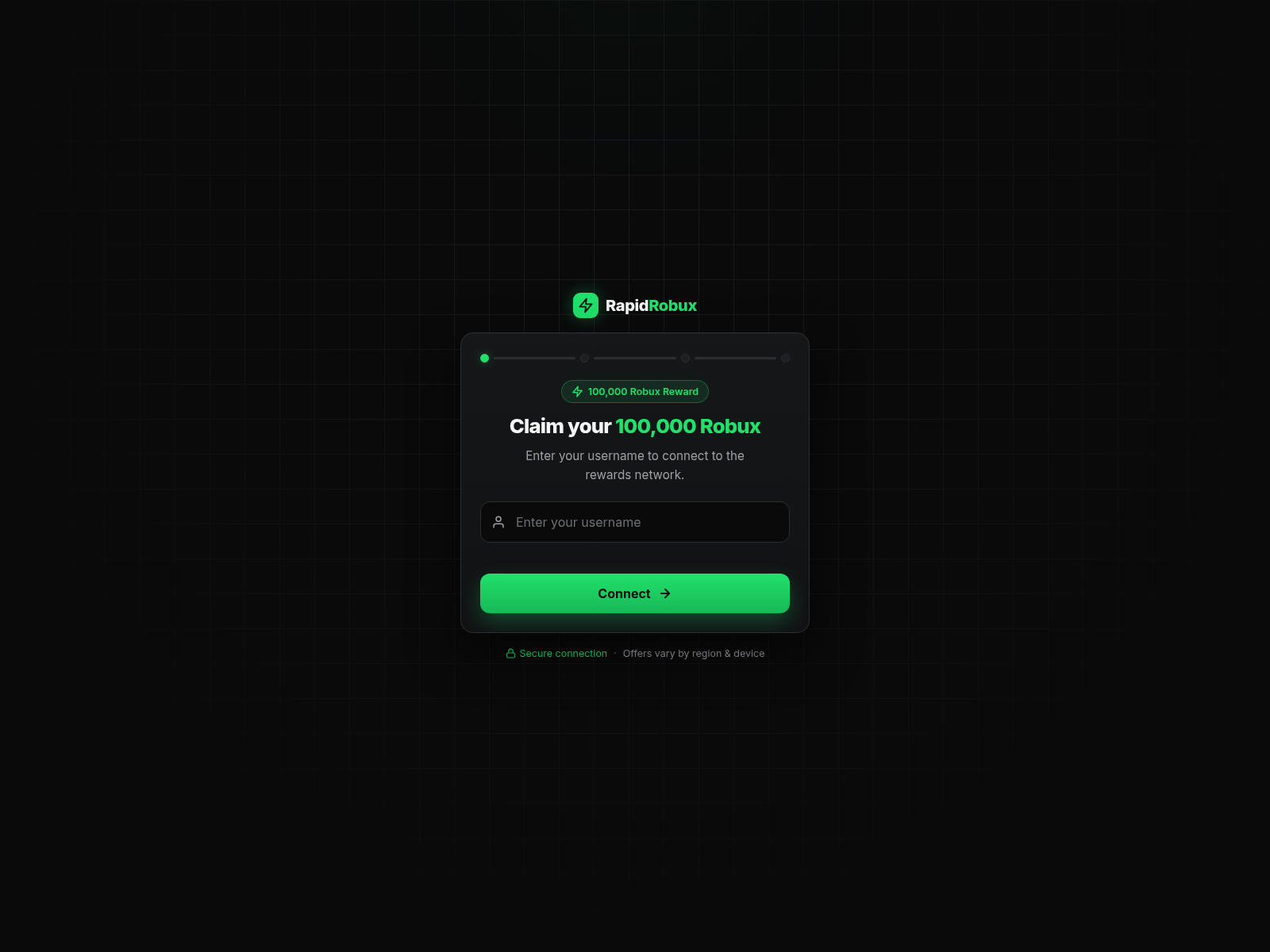 Screenshot of rapidrobux.com