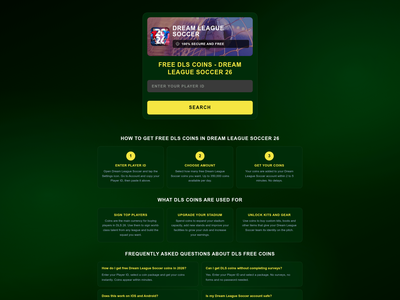 Screenshot of dlscoins.com