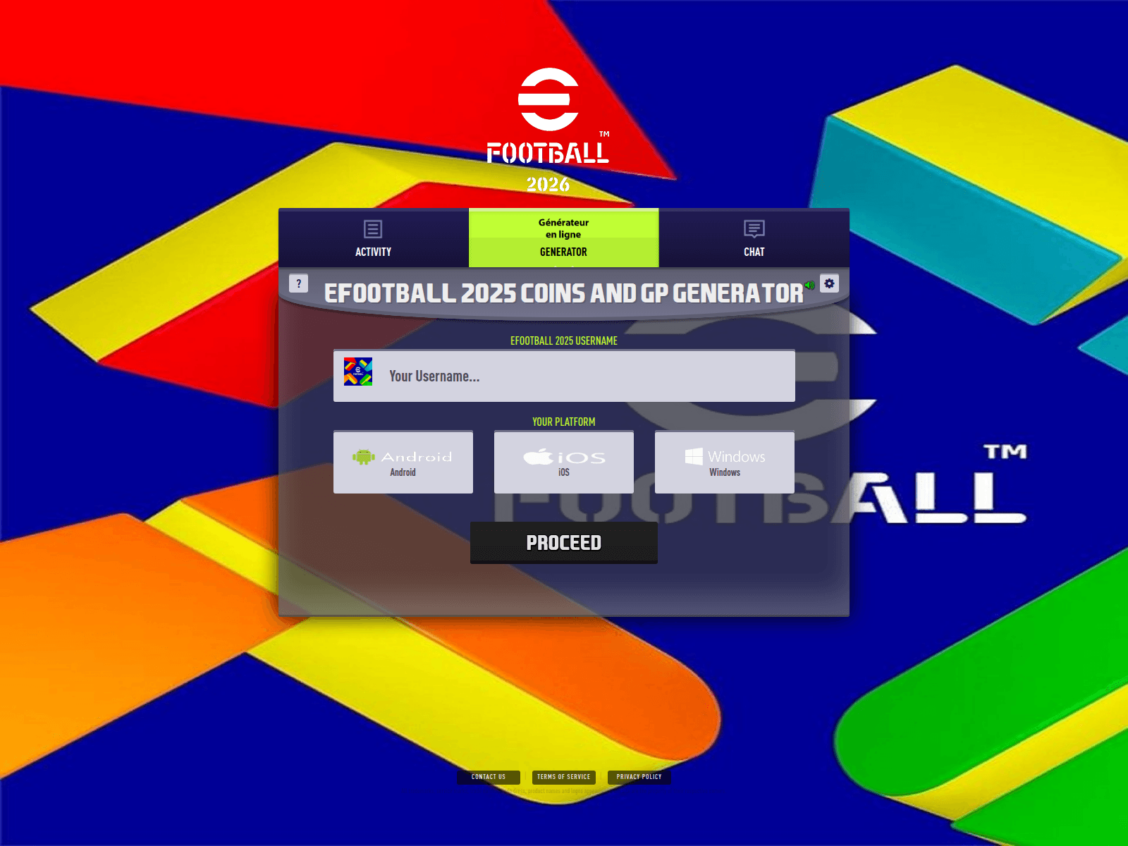 Screenshot von efootball2025.hackonlinemod.com