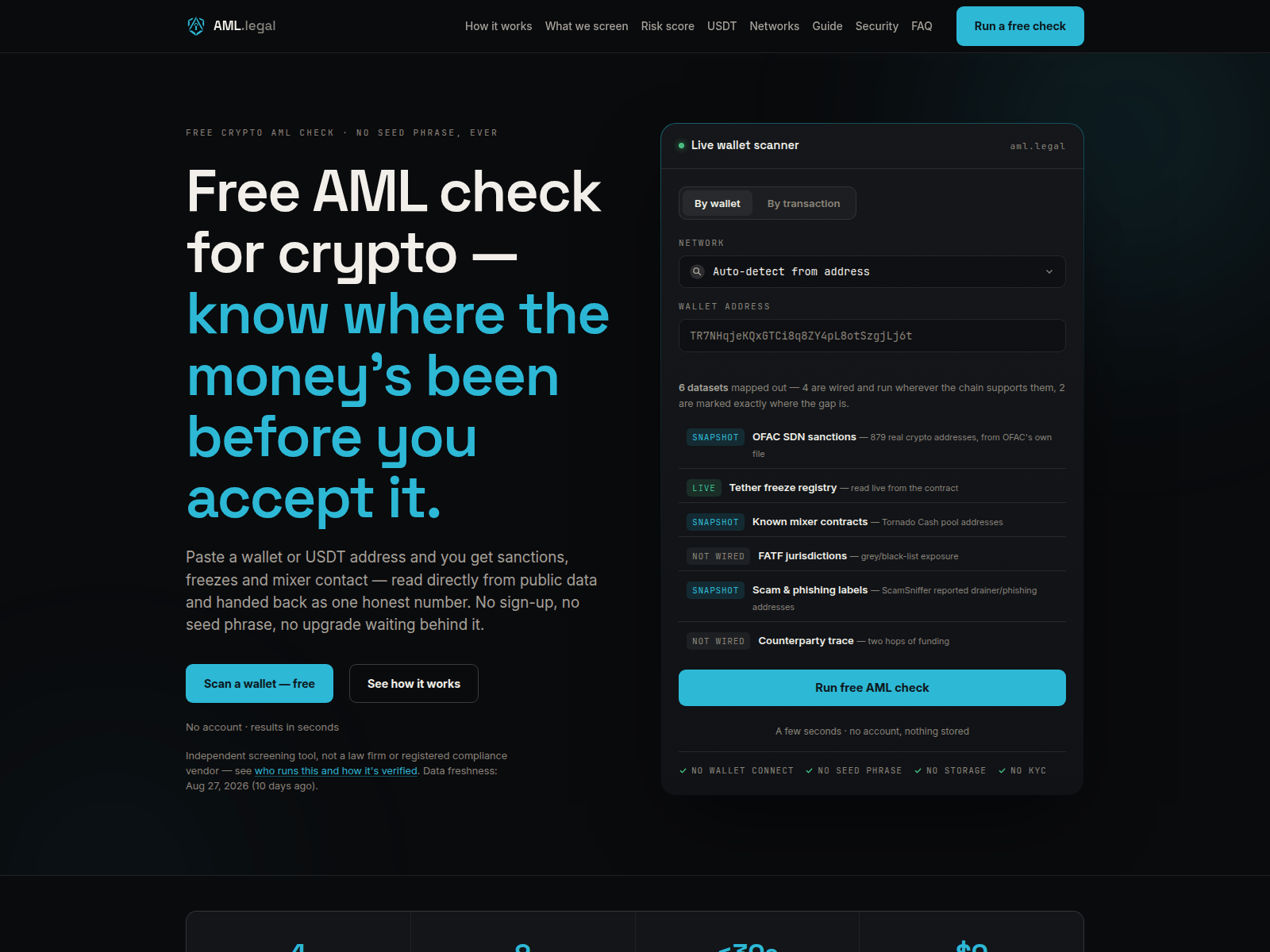 Captura de tela de aml.legal