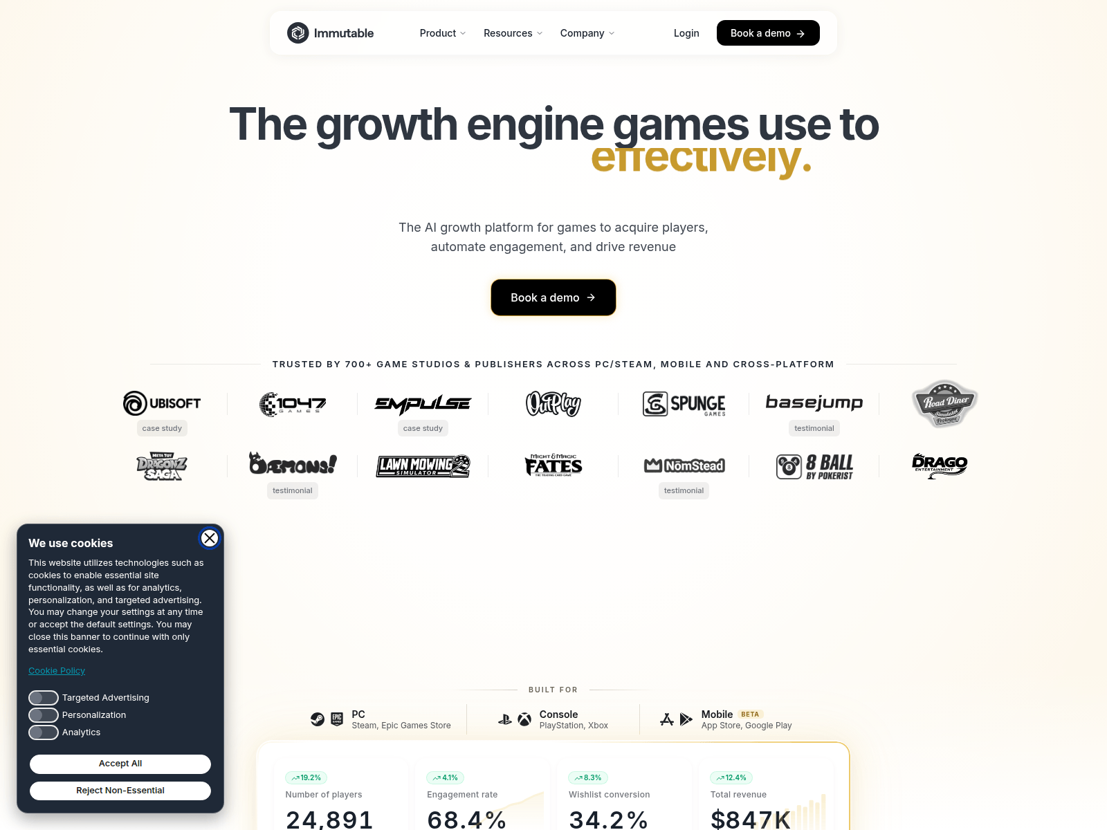 Screenshot of auth.immutable.com.spanakopita.store