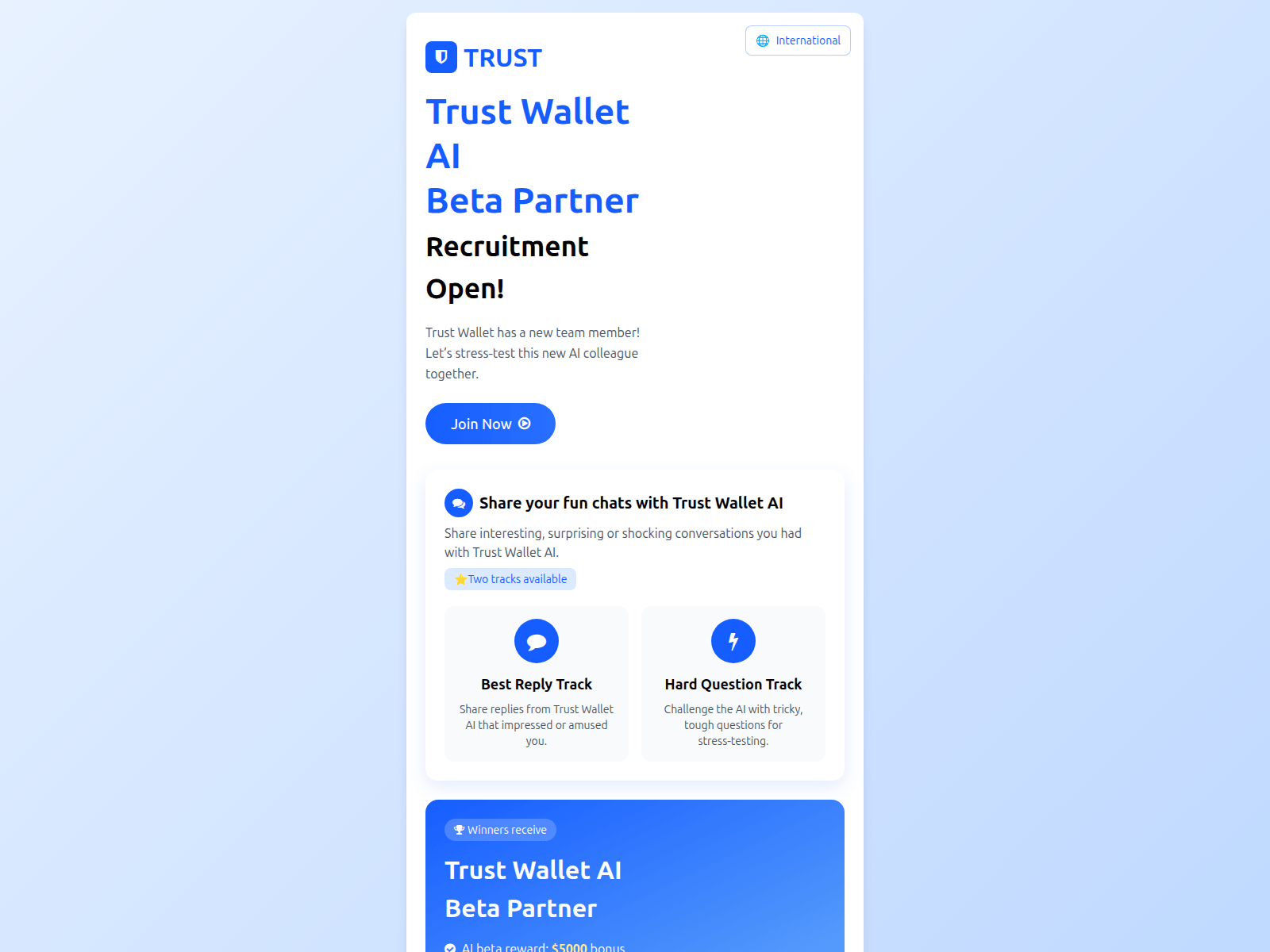 Screenshot of trust.tron11.com