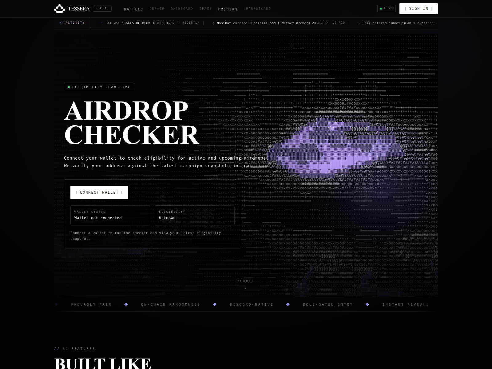 Screenshot of tessera-check.web.app