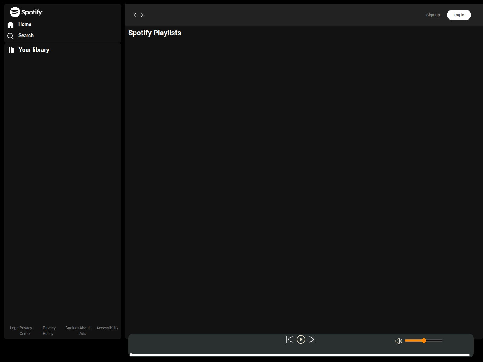 Screenshot of spotify25.netlify.app