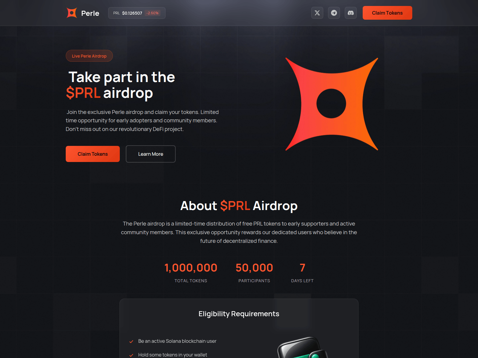 Screenshot of prl.tokenrevs.xyz