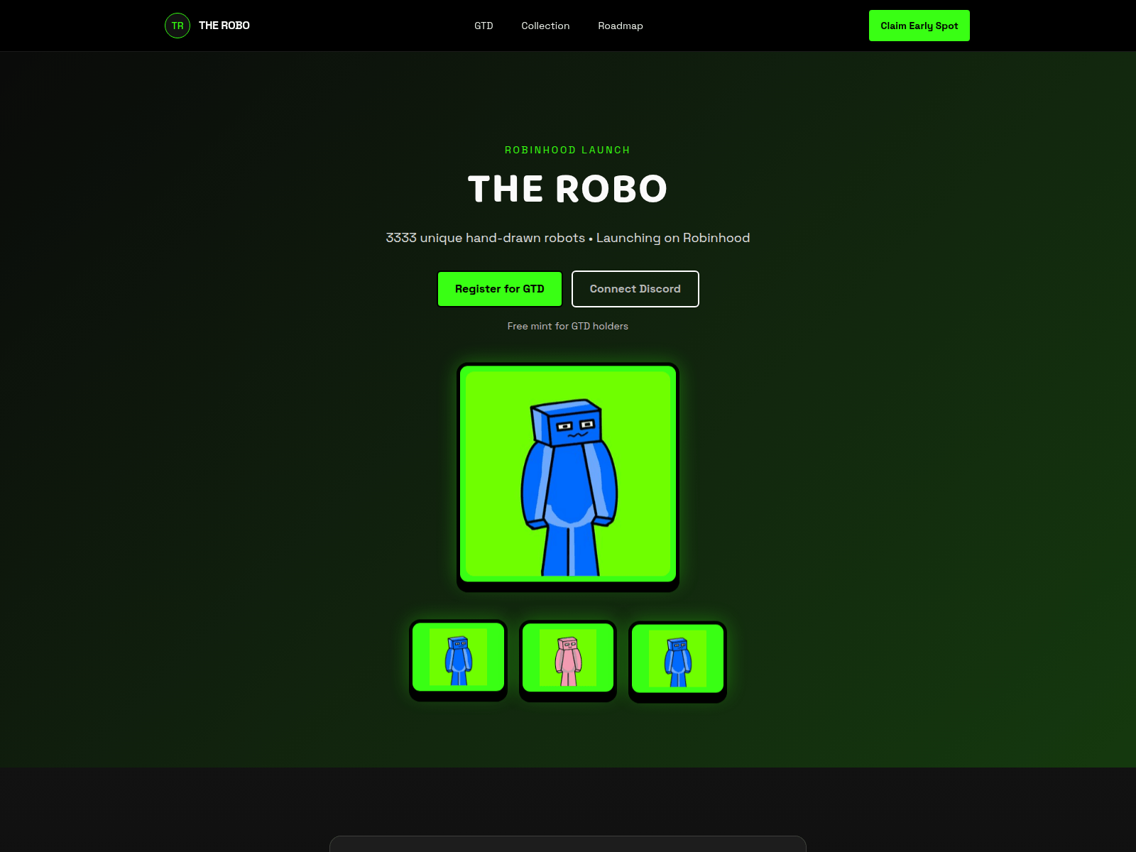 Screenshot of therobo.web.app
