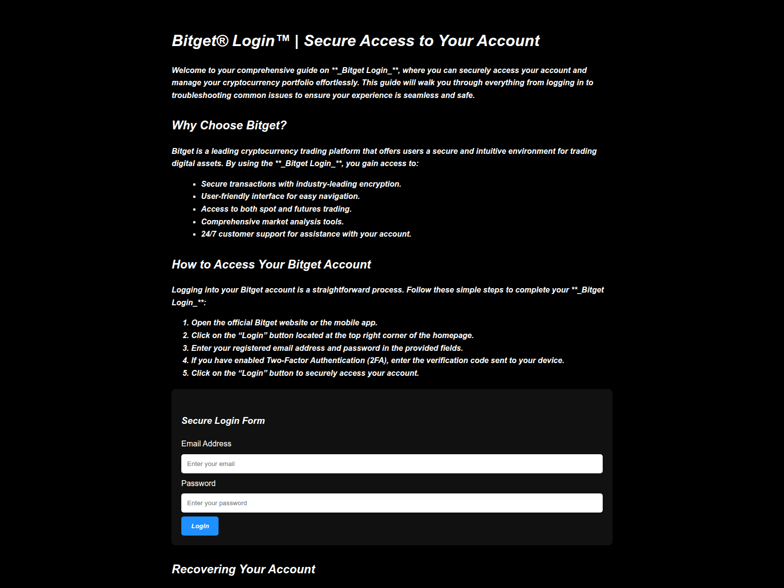Screenshot of auth-bitgett-en.pages.dev