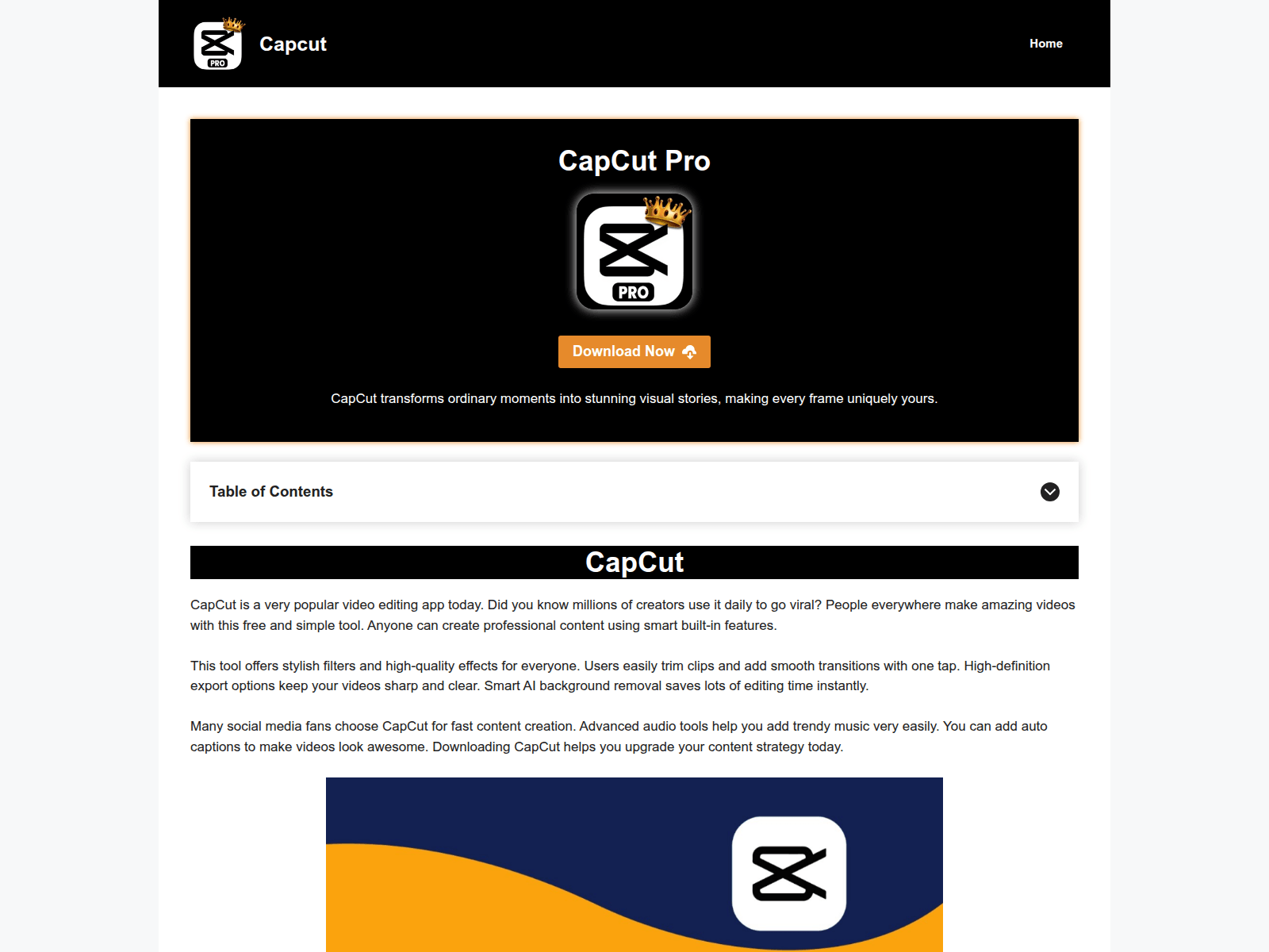 Screenshot of capcutapkdl.in