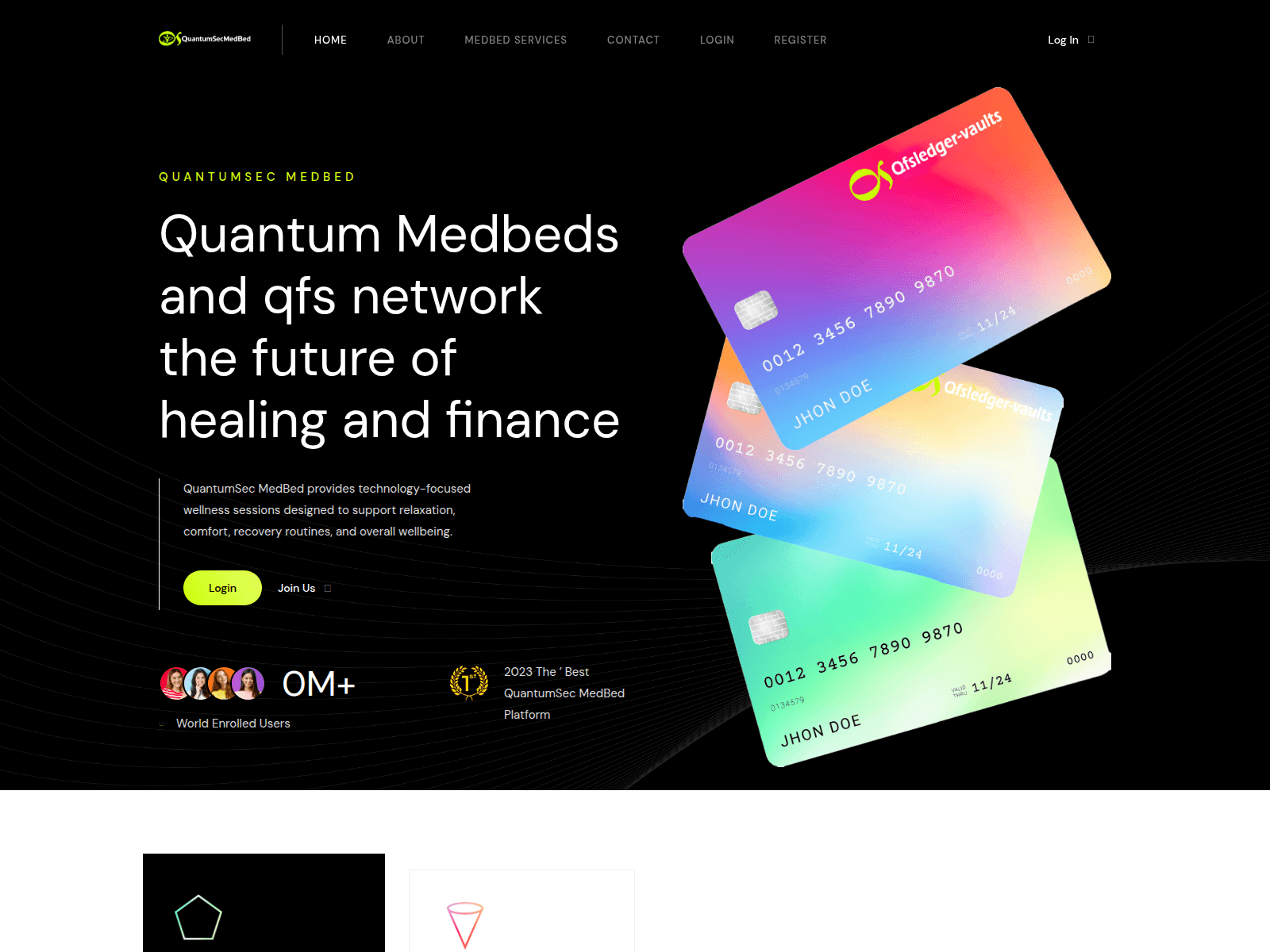 Screenshot of quantumsecmedbed.com