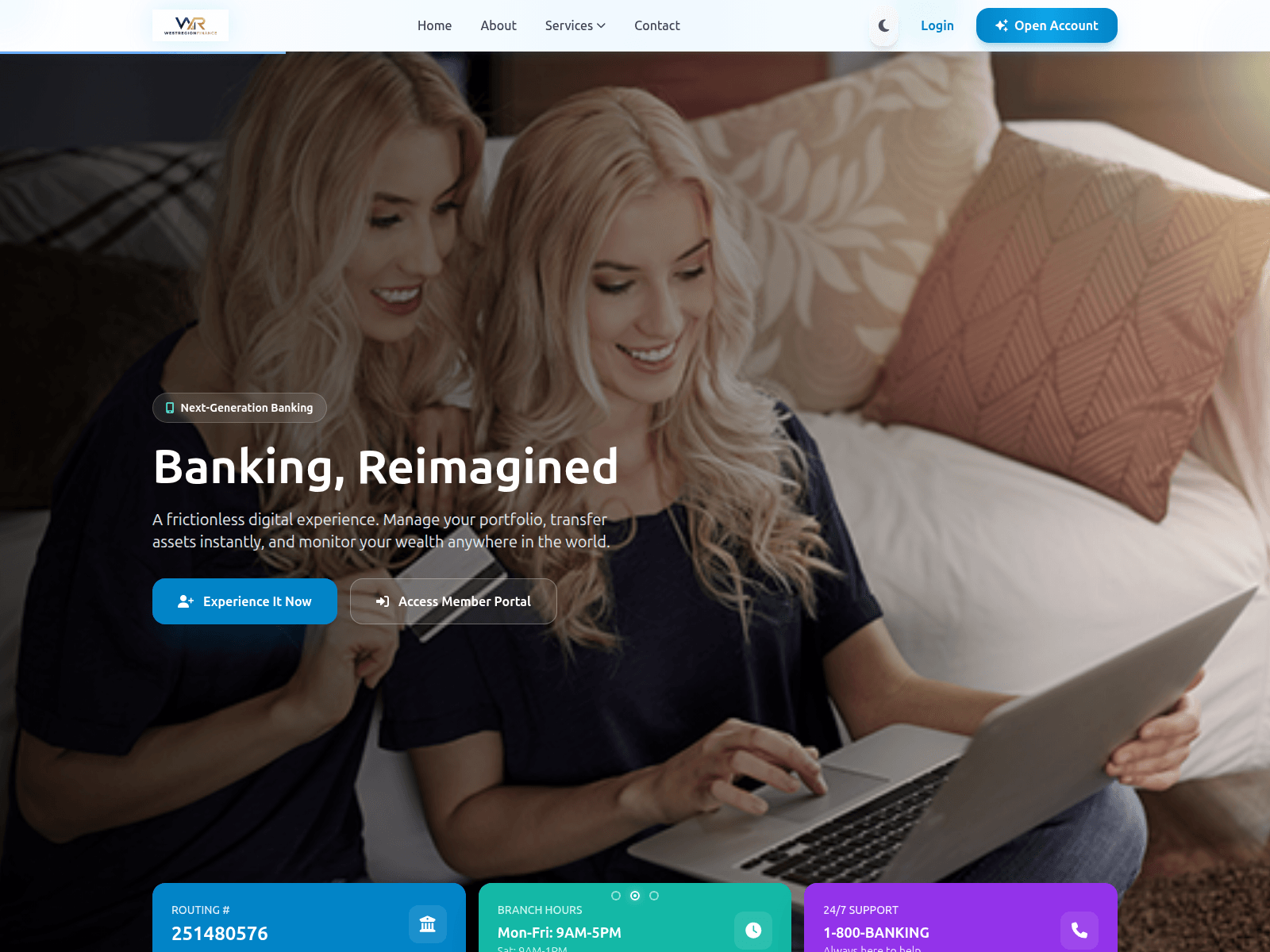 Screenshot of westregionfinance.com