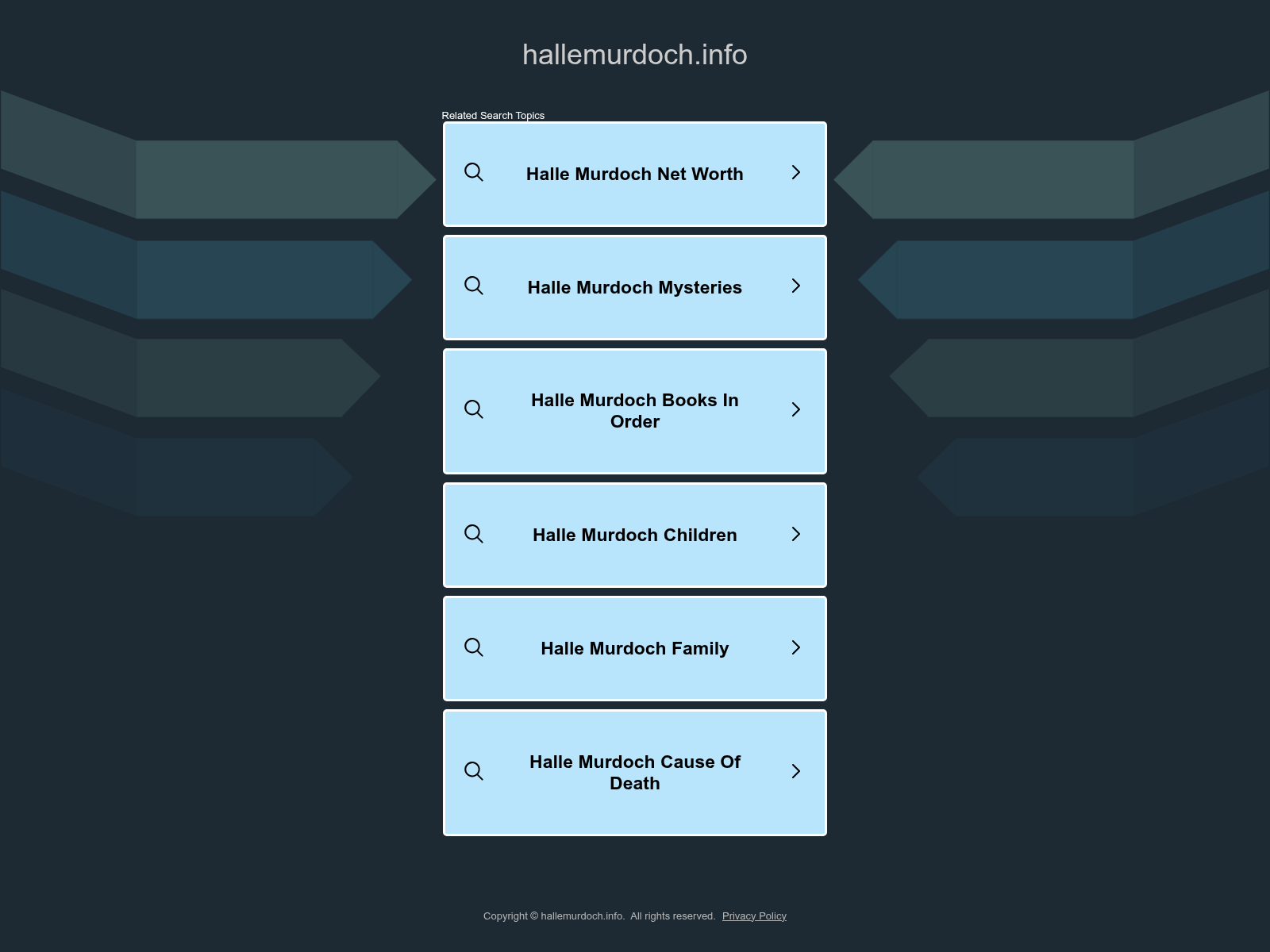 Screenshot of hallemurdoch.info
