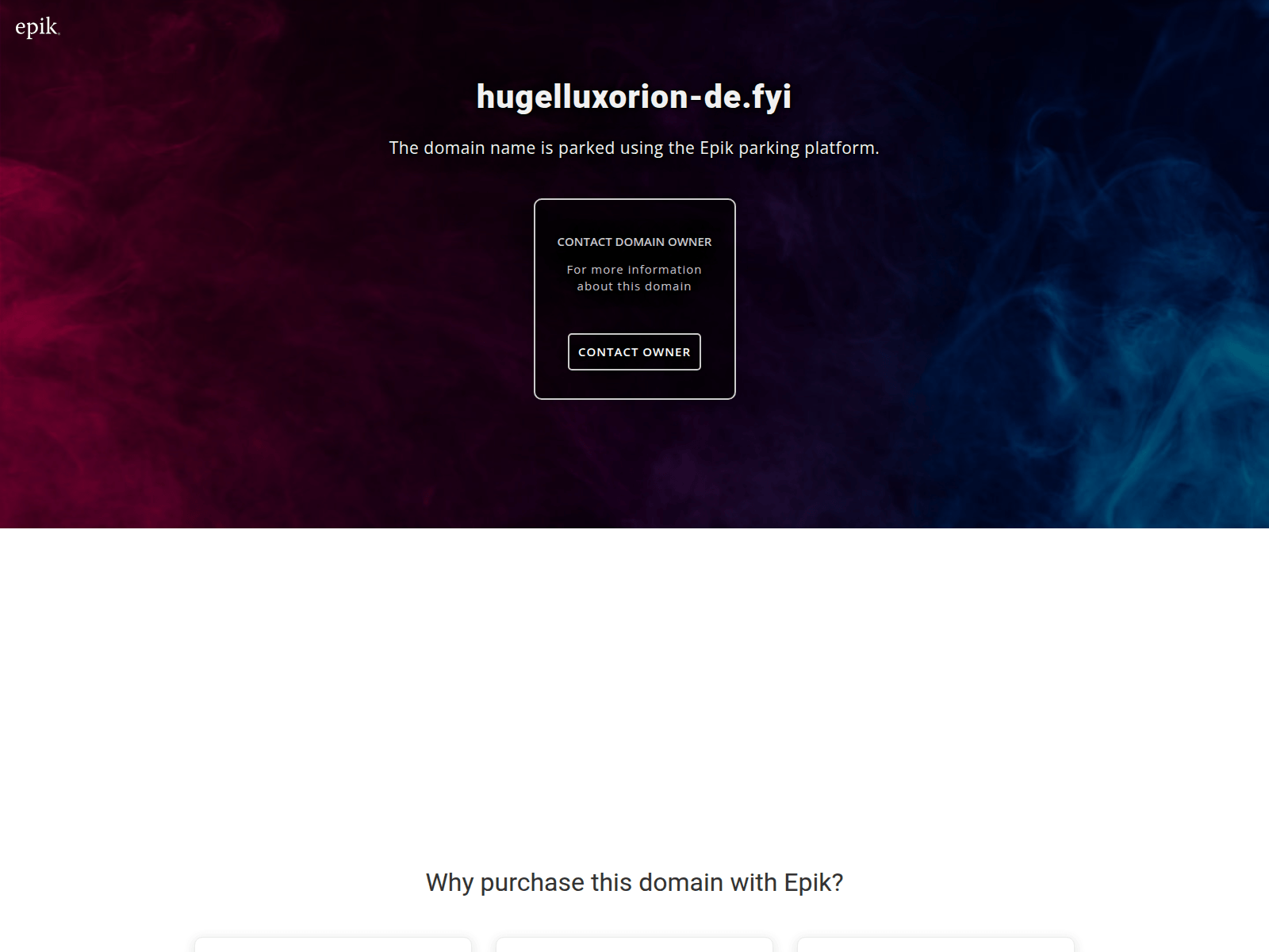 Screenshot of hugelluxorion-de.fyi