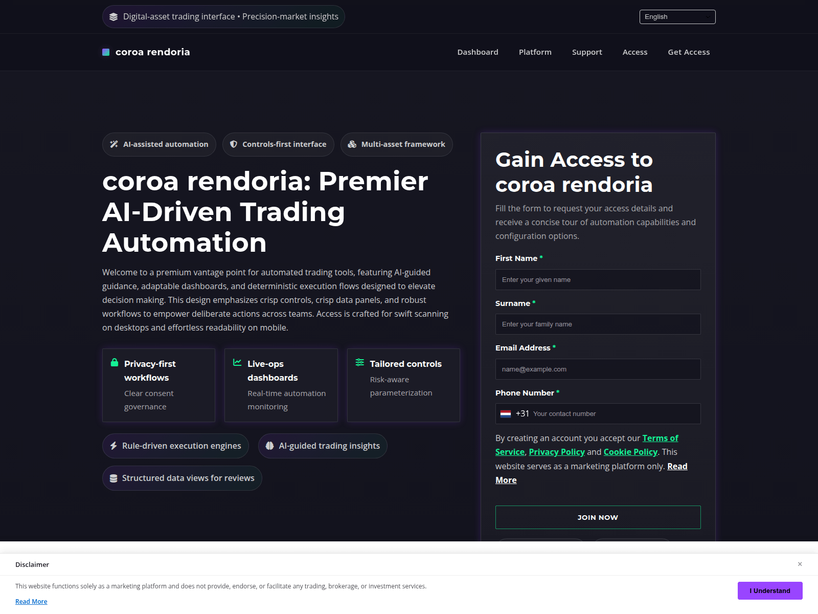 Screenshot of coroarendoria.click