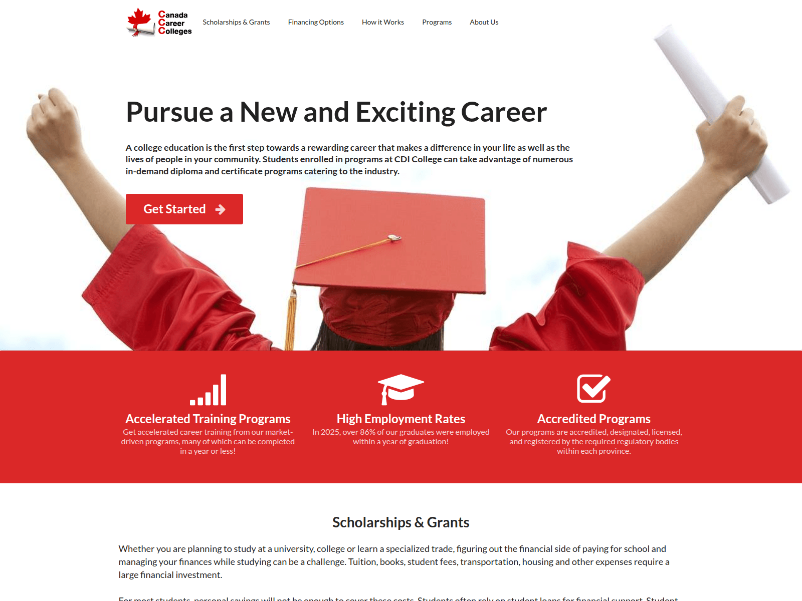 Screenshot of collegeclassfinder.com
