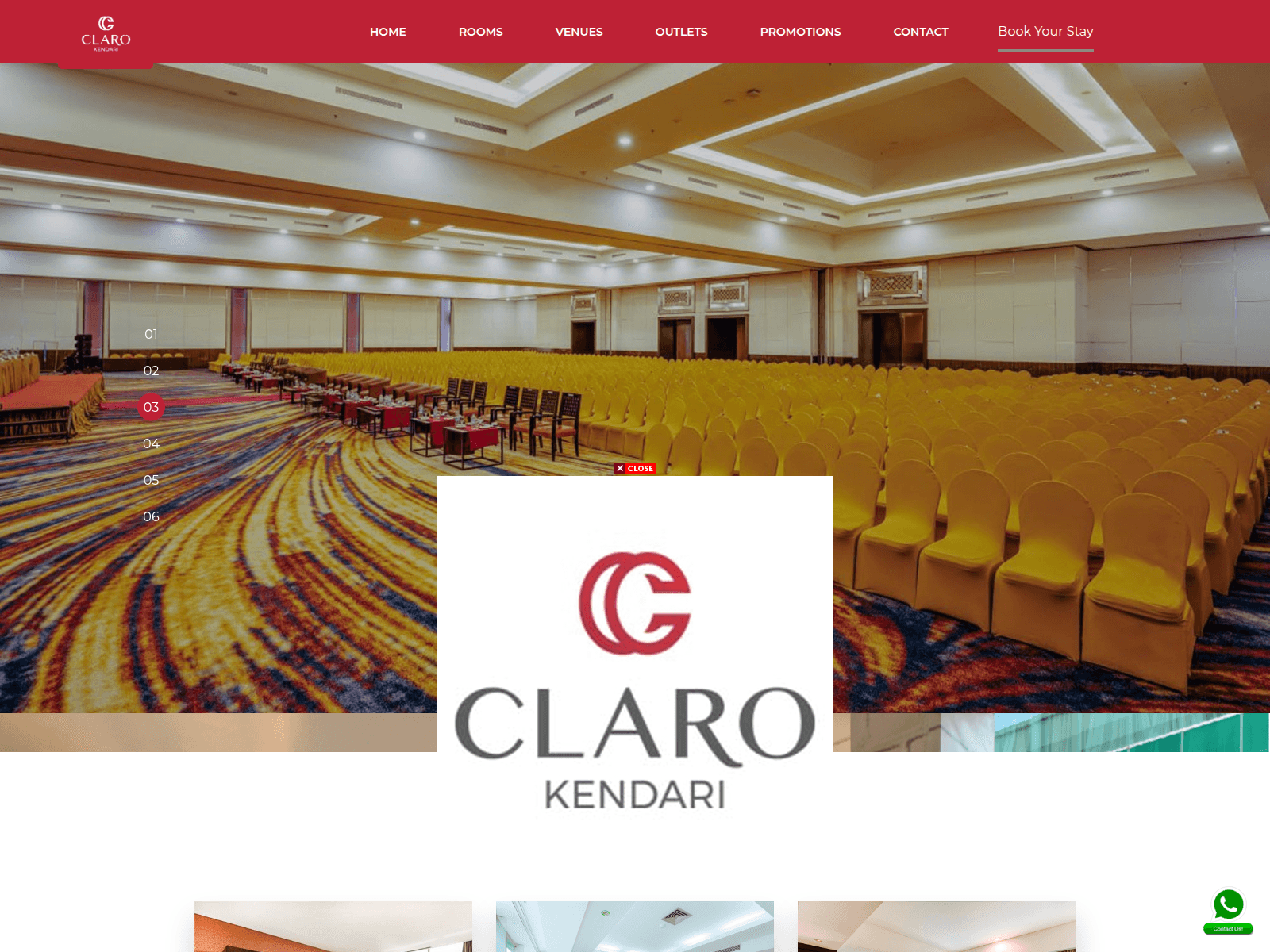 Screenshot of clarokendari.com