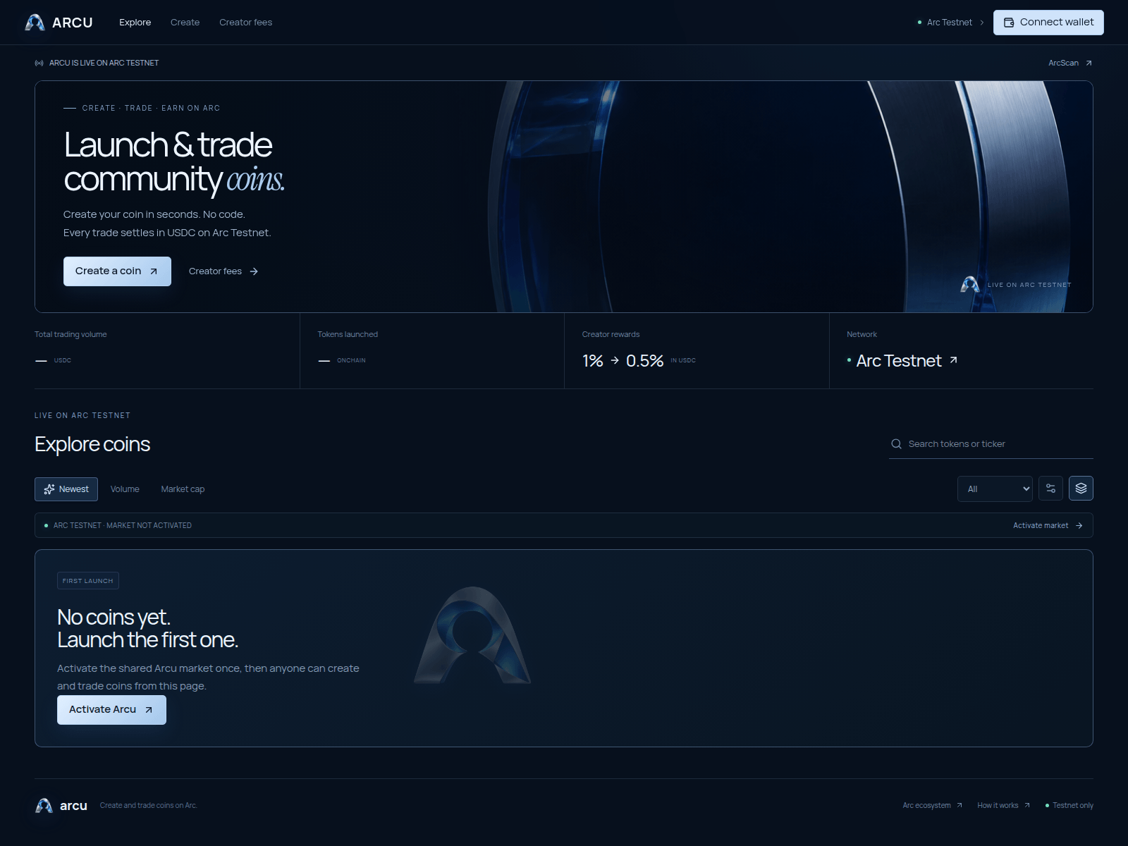 Screenshot of arcu.fun