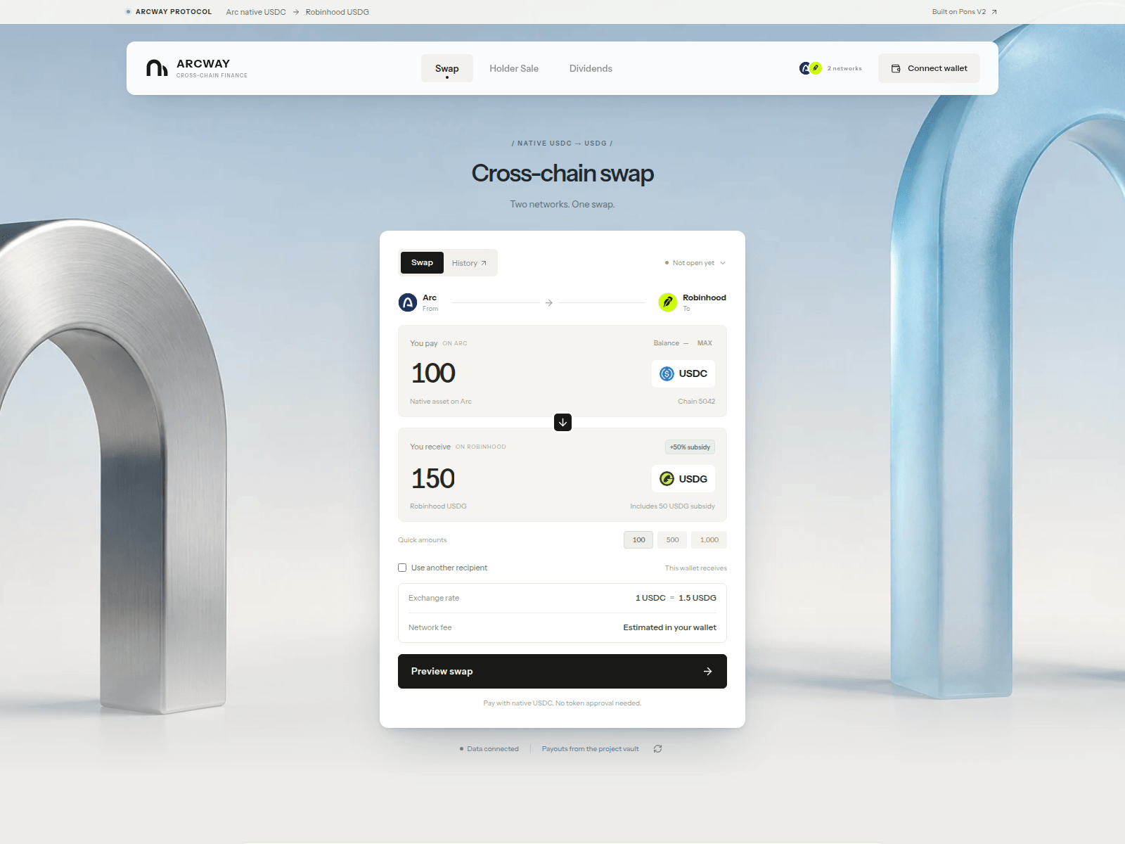 Screenshot of arcwaybridge.com