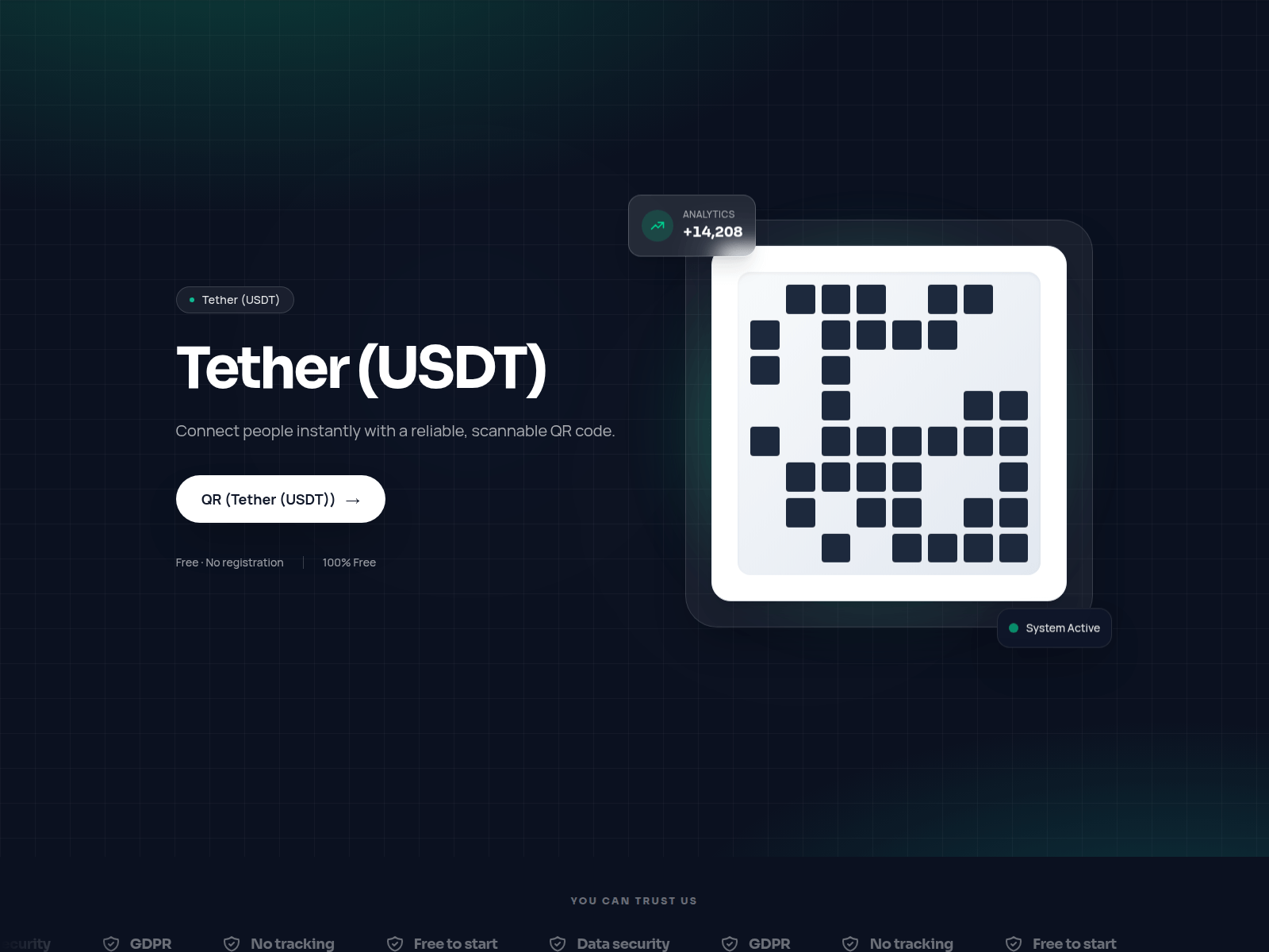 Знімок екрана usdt.qr-global.com