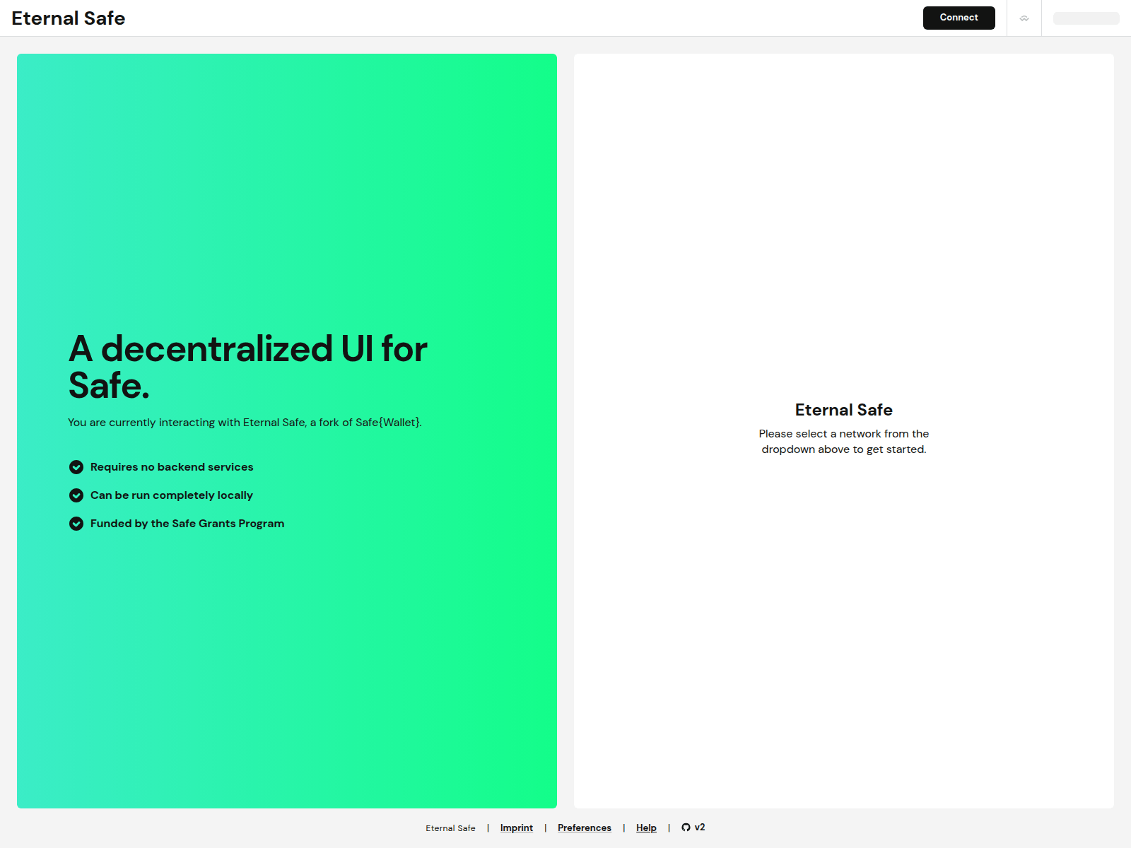 Screenshot of eternal-safe-multisign.pages.dev