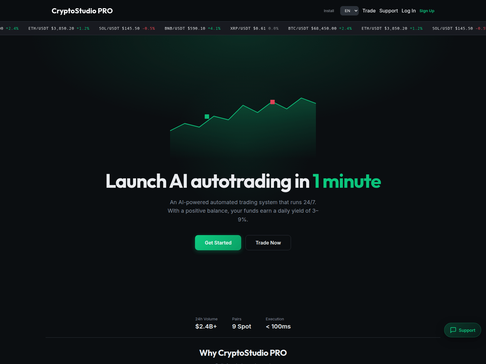Screenshot of cryptostudio.pro